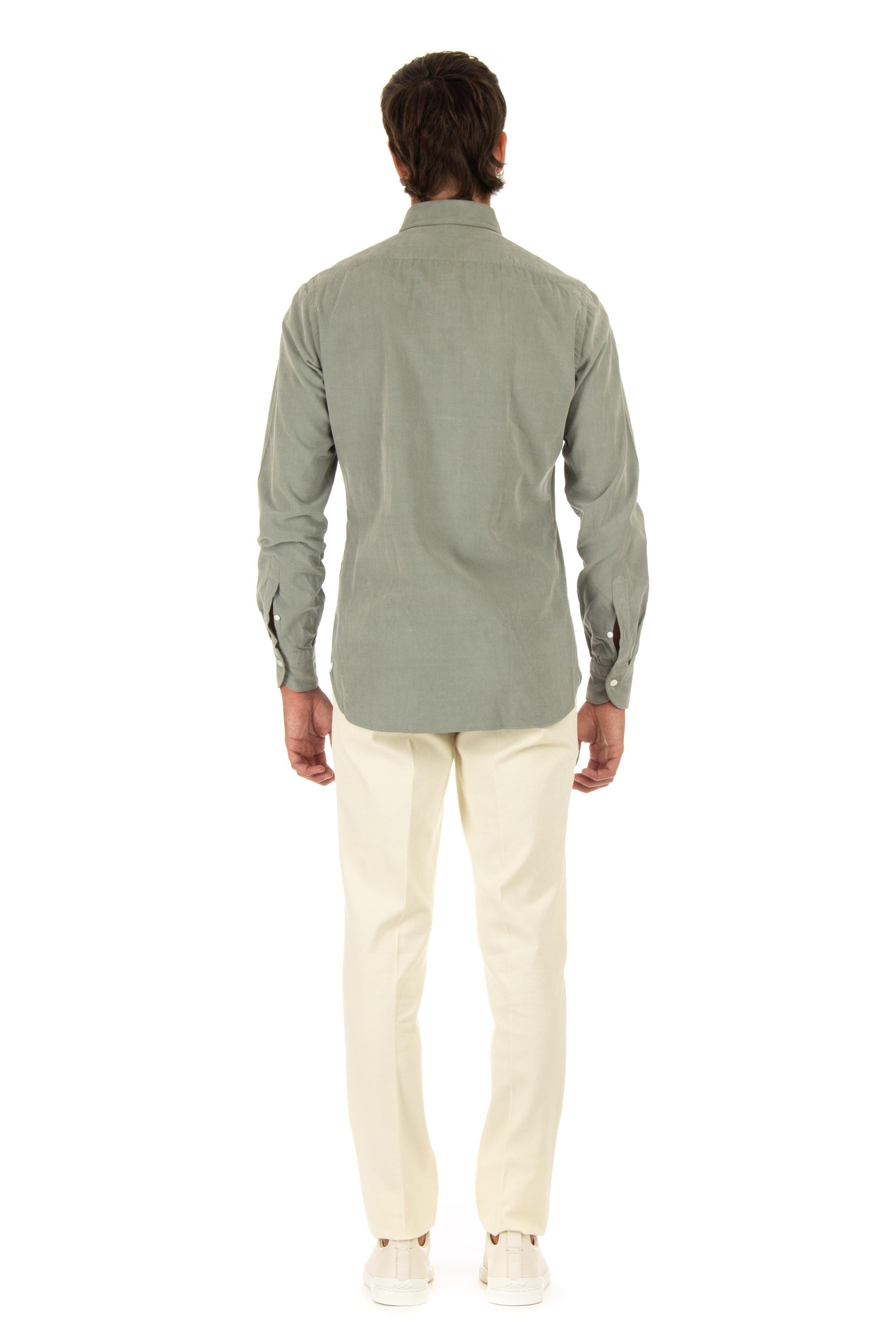 Camicia sartoriale in velluto 2000 righe 17025/2 15 Borriello 
