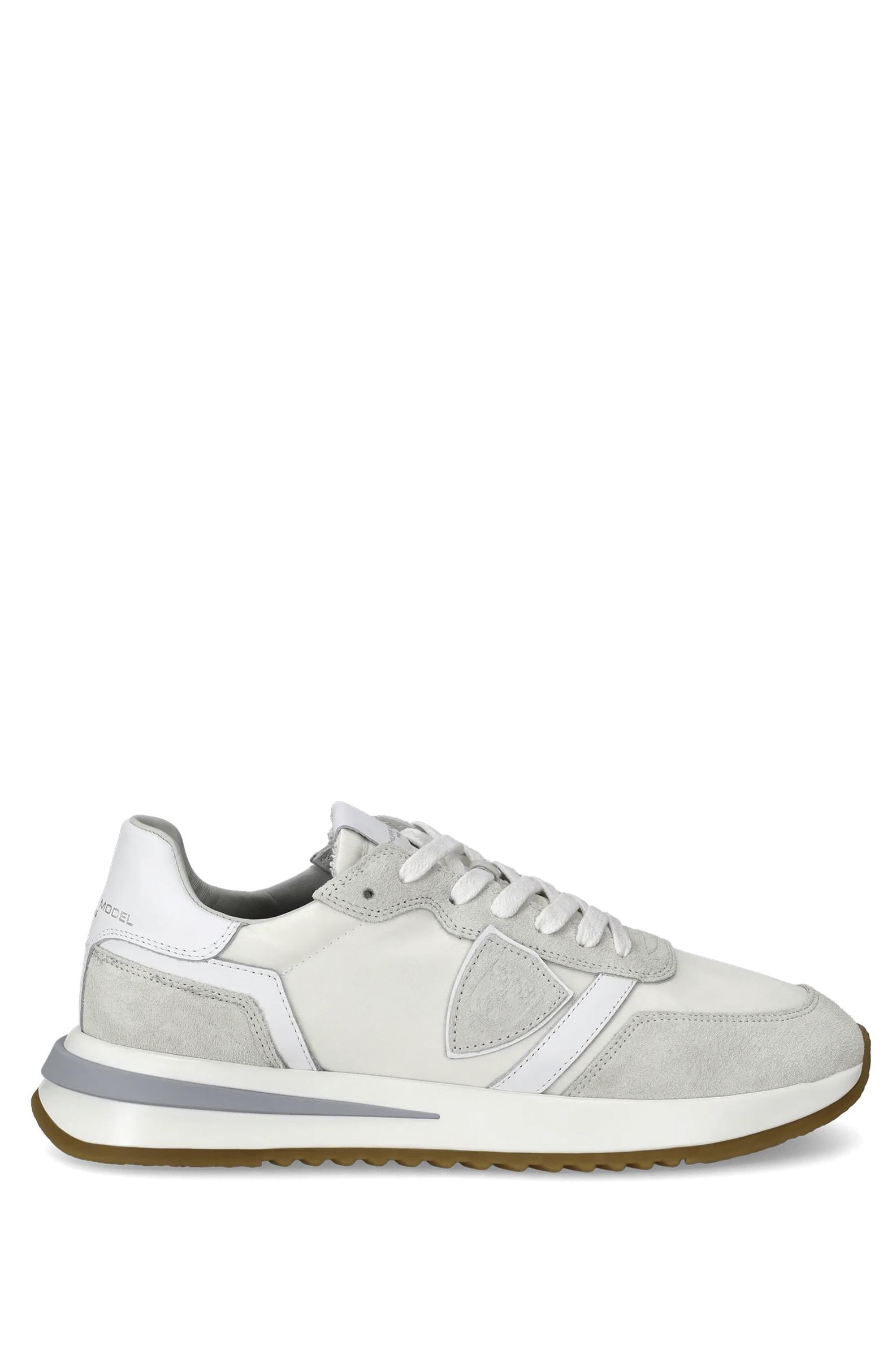Philippe Model Sneaker Tropez 2.1 in camoscio e nylon full white TYLU.TROPEZ W001 