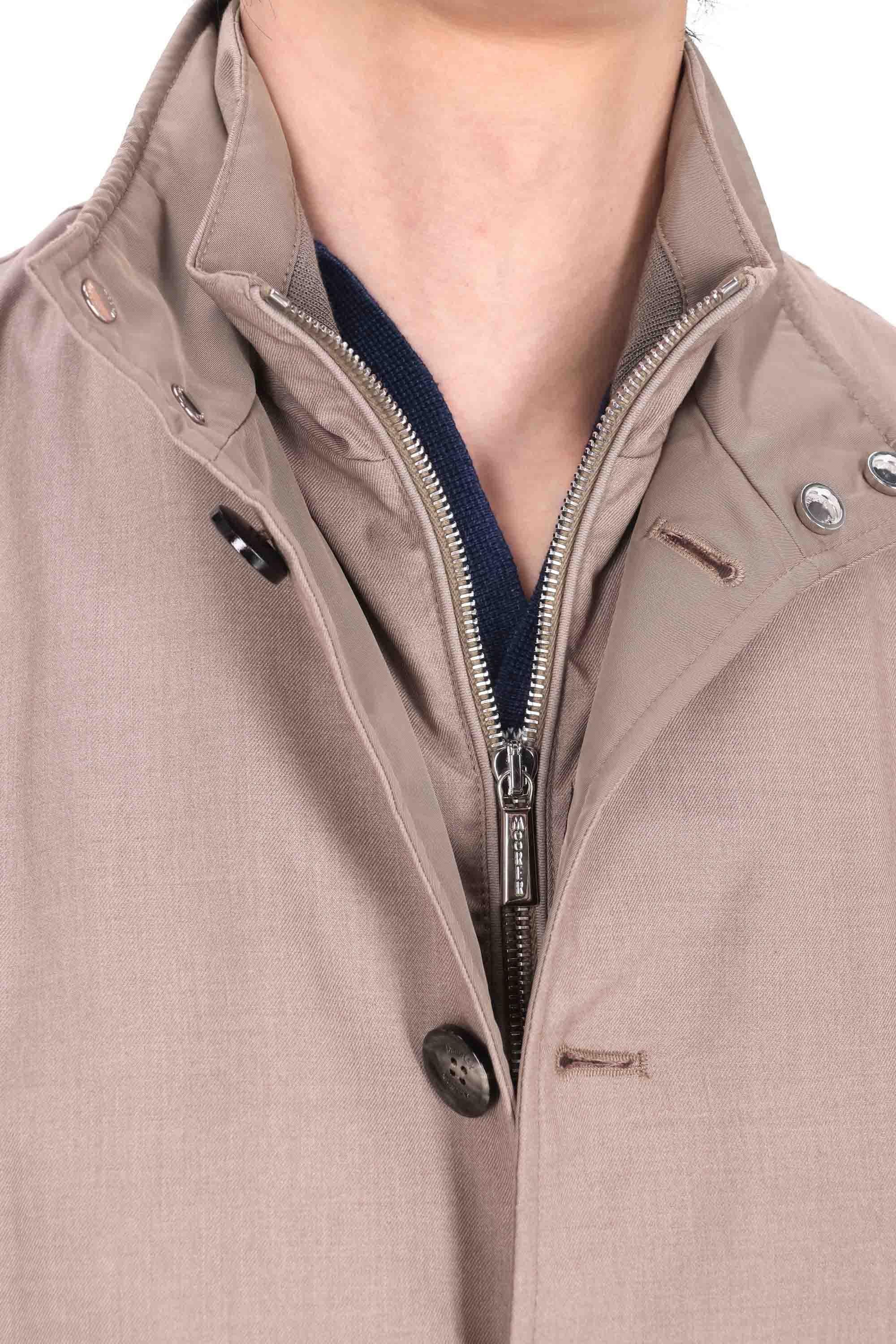 Moorer Bomber in tessuto tecnico anti stropiccio linea Acqua mod. Bernie-Pum BERNIE-PUM SABBIA 