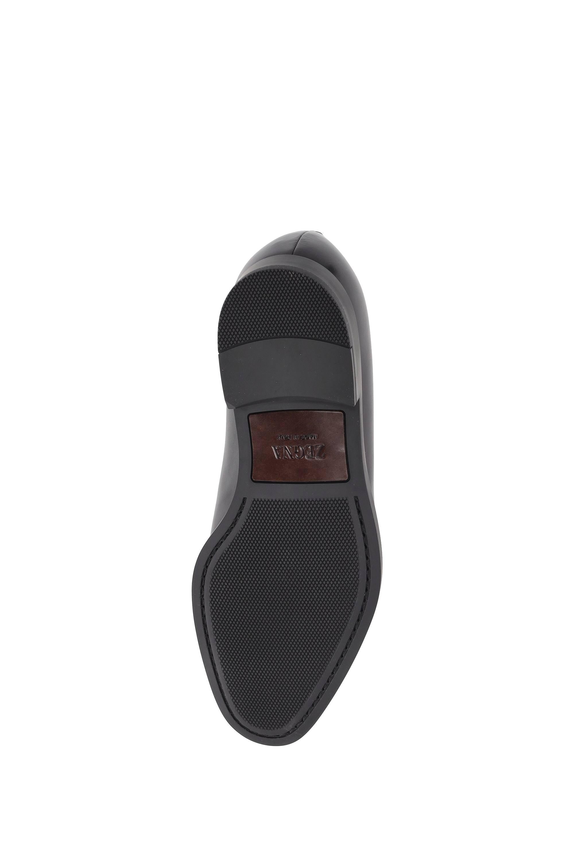 Zegna Scarpe Derby in pelle di vitello LHCGP A6049Z NER 