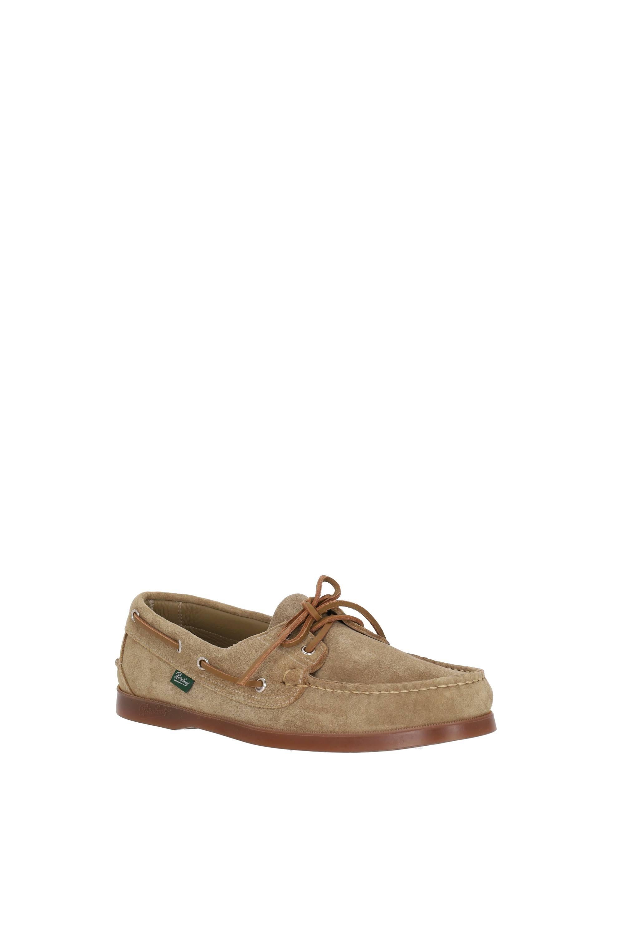 Paraboot Mocassino da barca in camoscio modello Barth 780547 MIEL-VEL SAND 