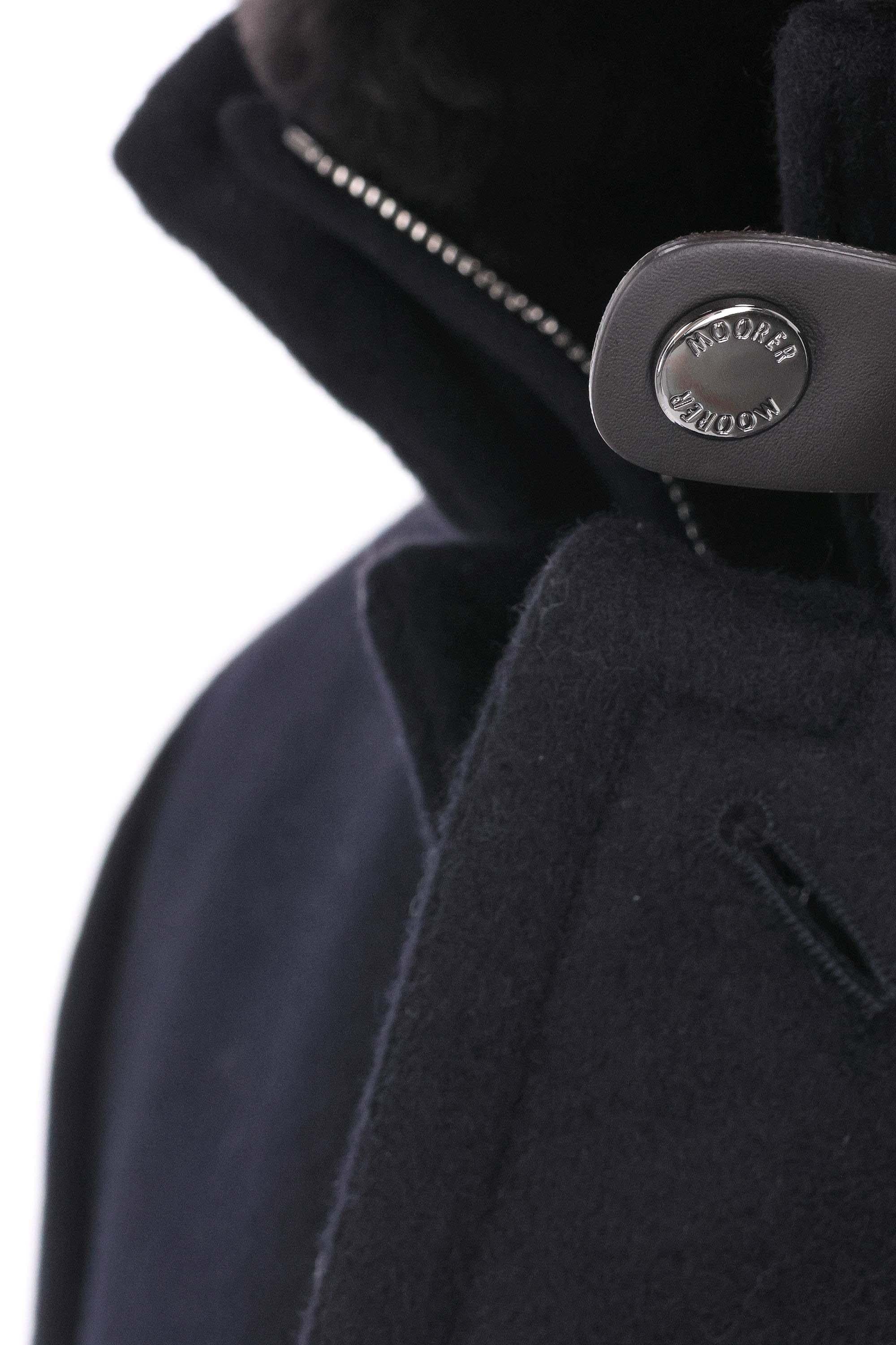 Moorer Cappotto lana-cashmere collo in pelliccia mod. Bond-fur-LE BOND FUR LE U0497 