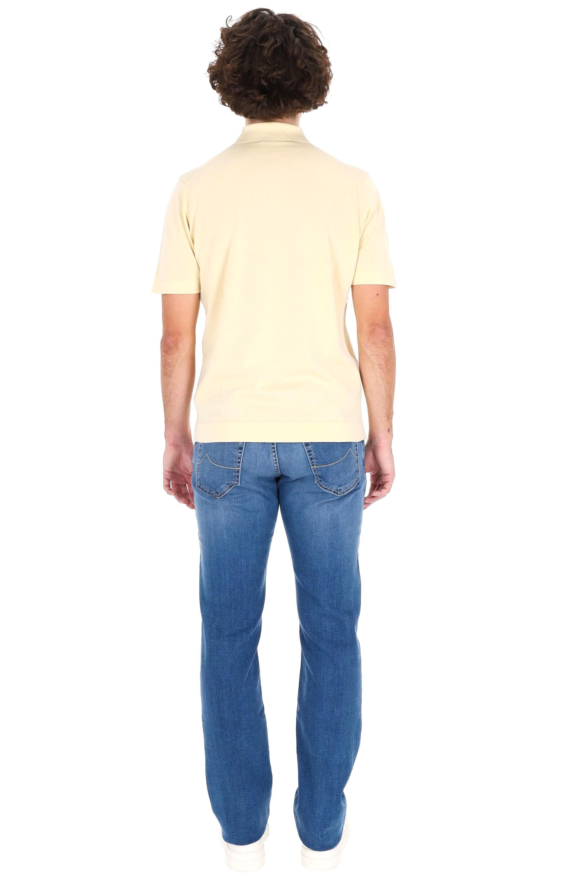 Drumohr Polo in fine cotone ice cotton frosted D0GF202NL 206 