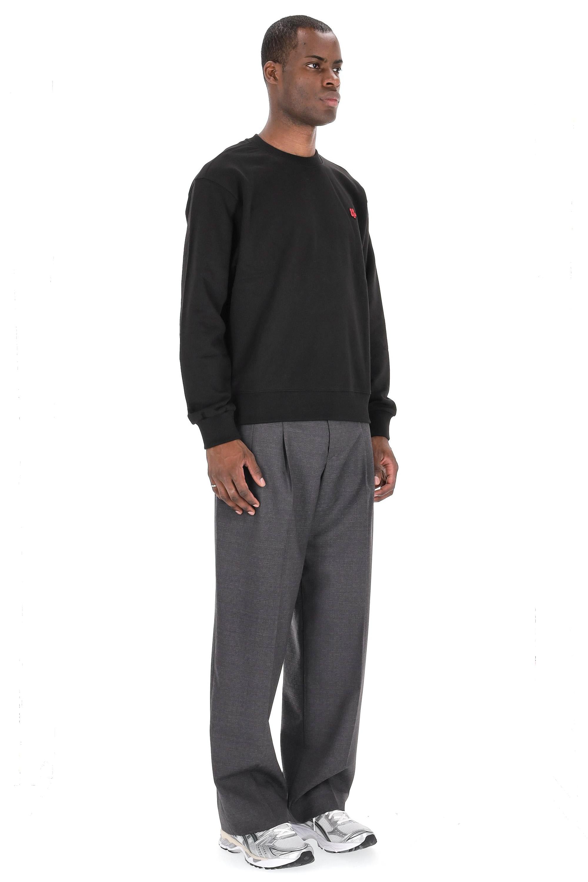 Felpa girocollo in cotone Boke Flower FE65SW2234MF 99J Kenzo 