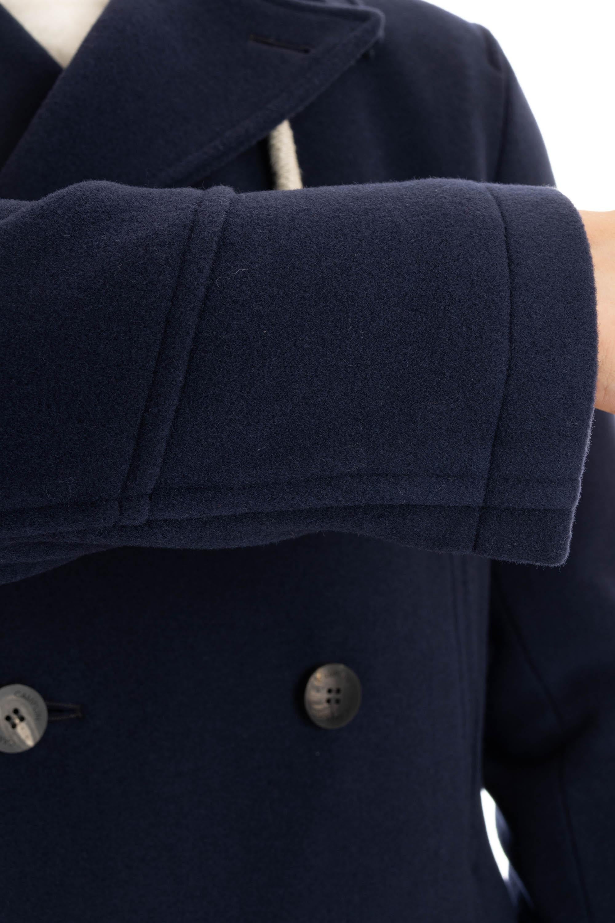 Camplin Peacoat lungo in misto lana BIG PEACOAT/2 VE-BN 