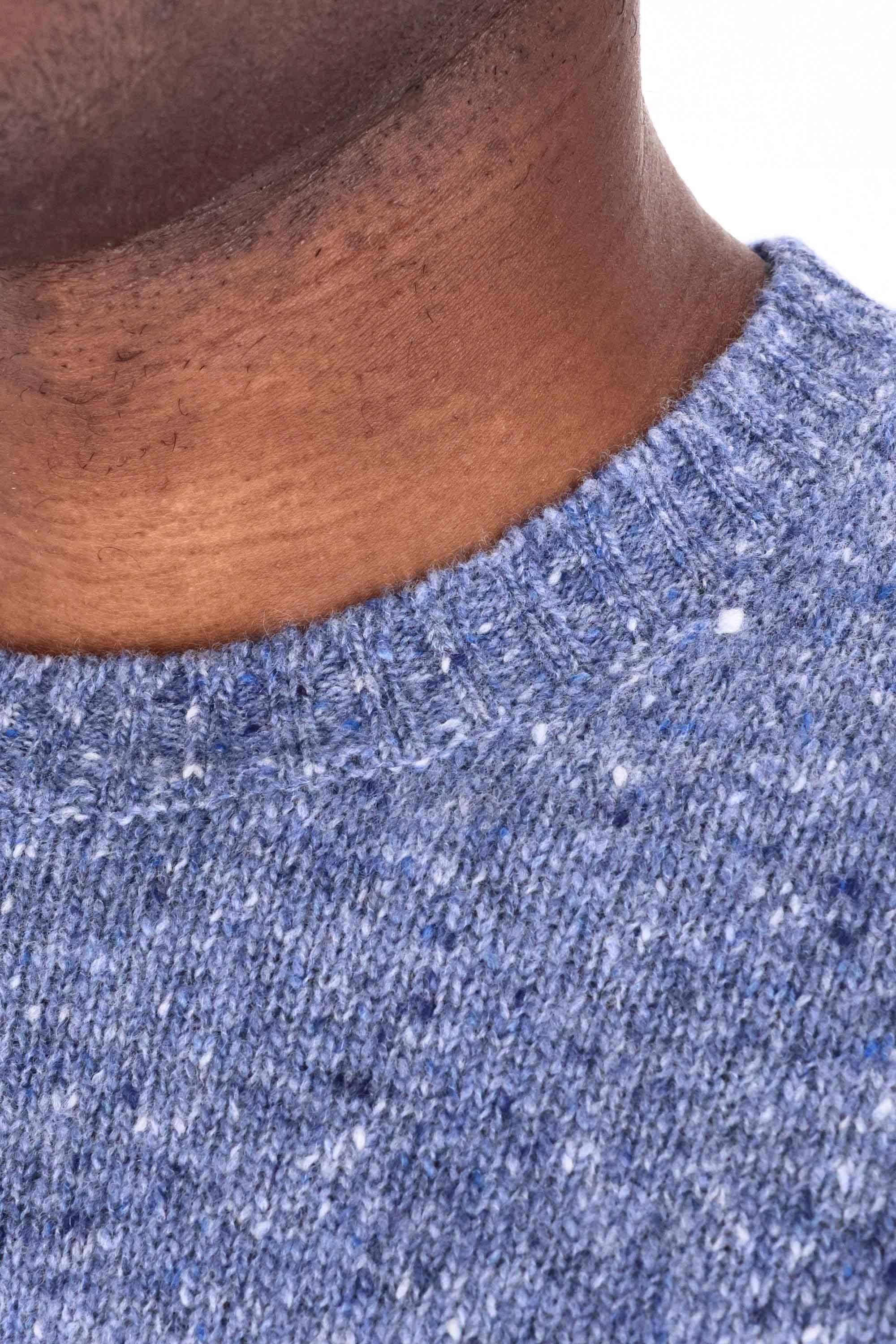 Drumohr Maglia girocollo in lana-cashmere sale pepe D5SH103NL 735 