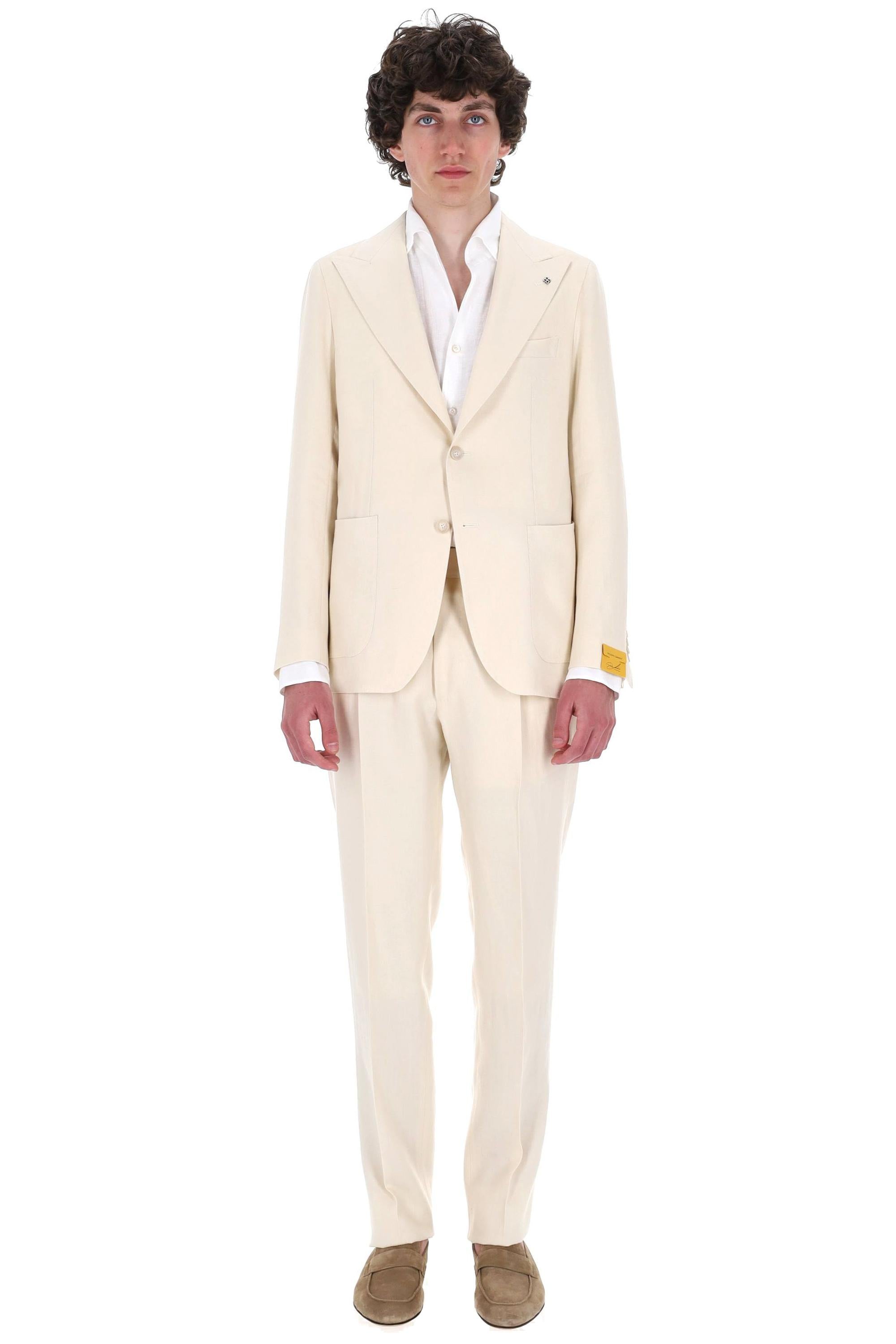 Tagliatore Abito in puro lino linea Pino Lerario A-PL26KBR 340021 EA959 