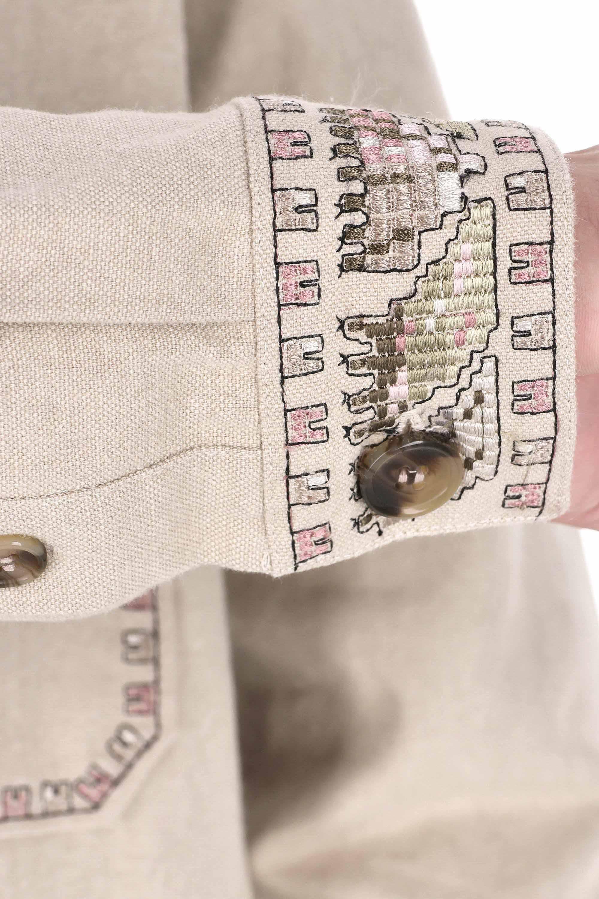 Isabel Marant Overshirt ricamata over fit VE0588HA-C3I03H 23EC 