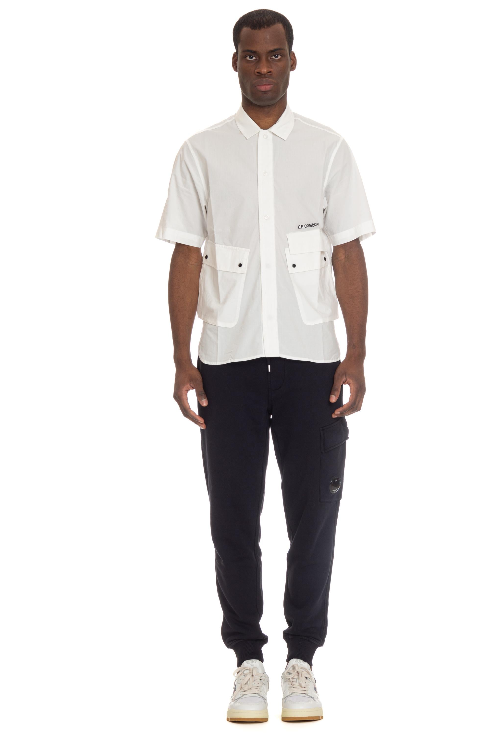 CP Company Camicia manica corta in popeline di cotone CMSH271A-005328G 103 