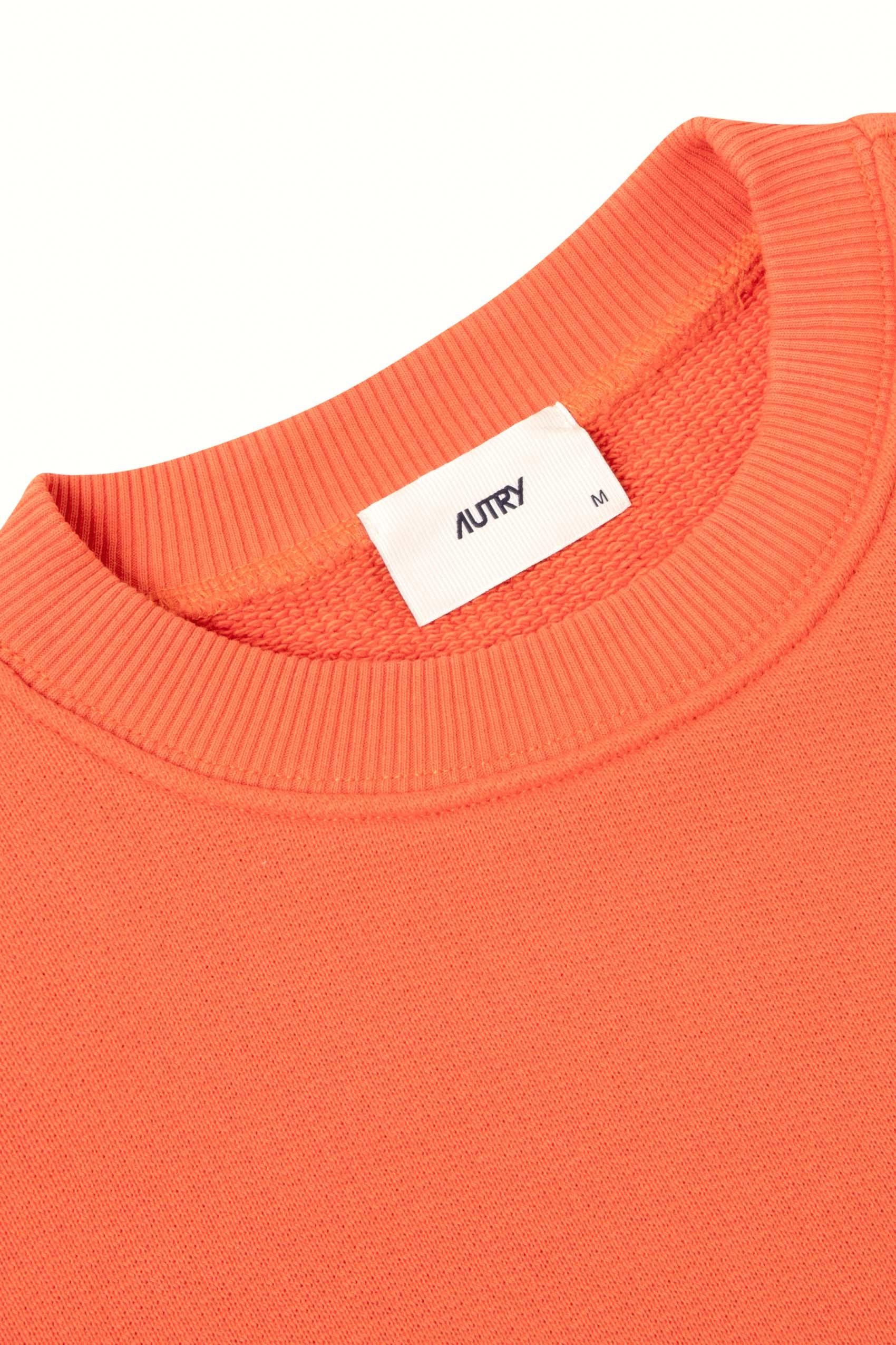 Autry Felpa girocollo in cotone con logo SWPX 035H JERS CHOCINEAL 