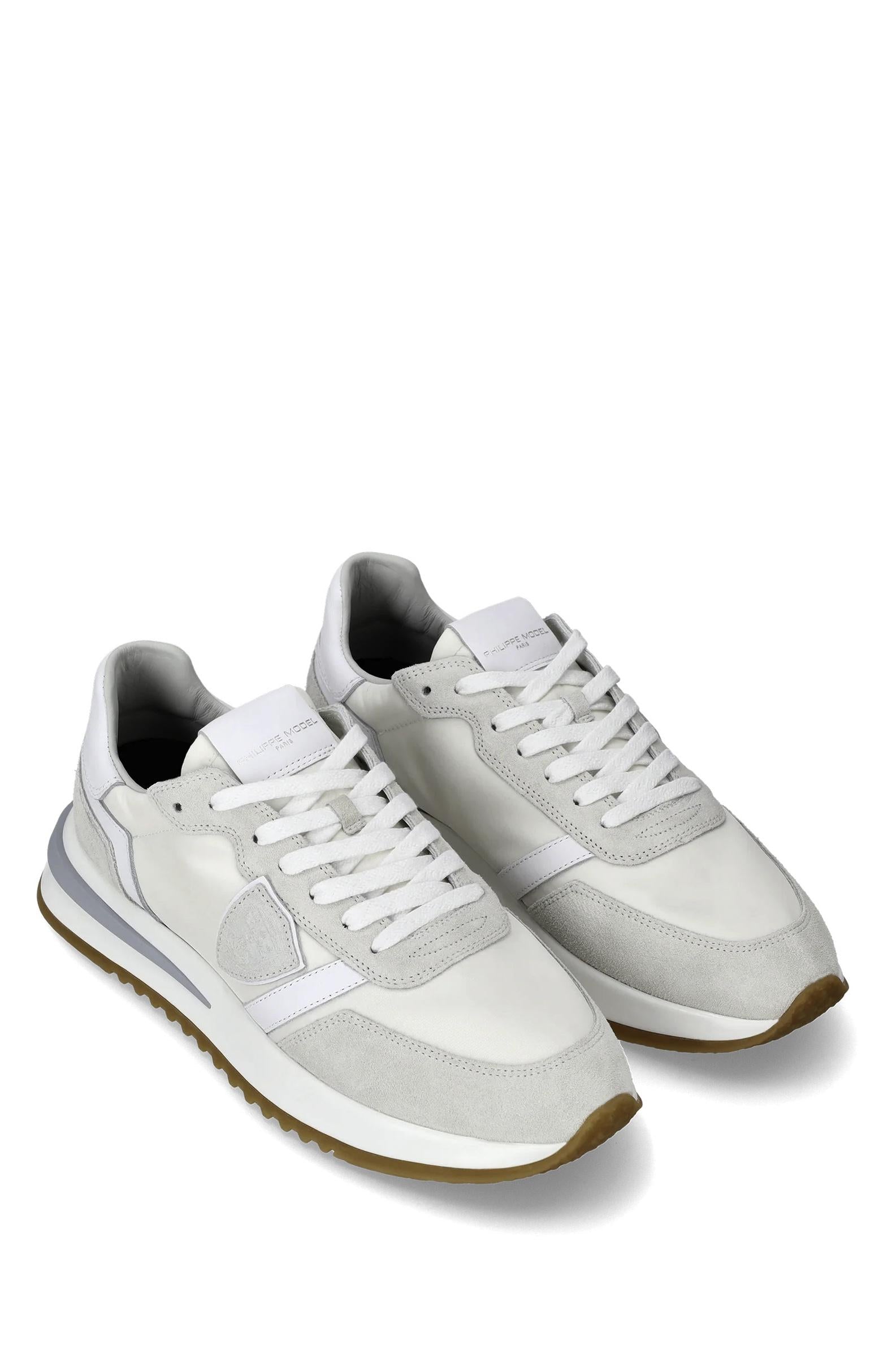 Philippe Model Sneaker Tropez 2.1 in camoscio e nylon full white TYLU.TROPEZ W001 