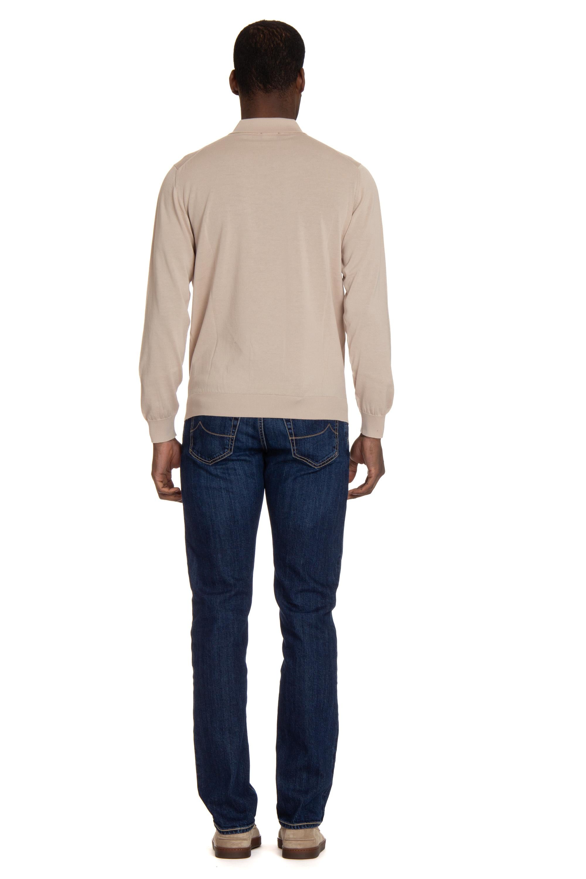 Polo manica lunga in leggero cotone D0GN214/2 132 Drumohr 