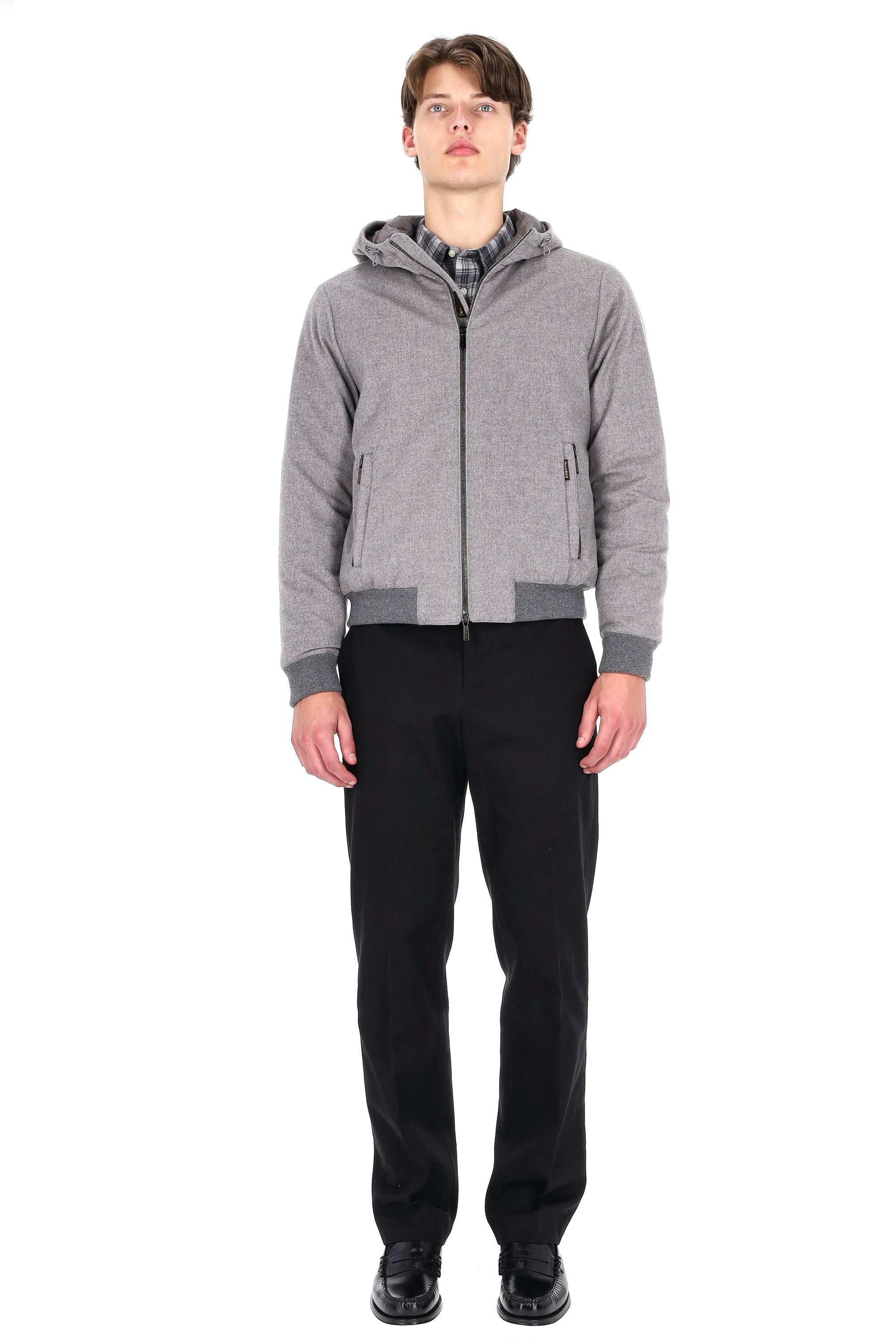 Moorer Giubbotto bomber in lana-cashmere imbottito in piumino ONIRO-LSL U0051 