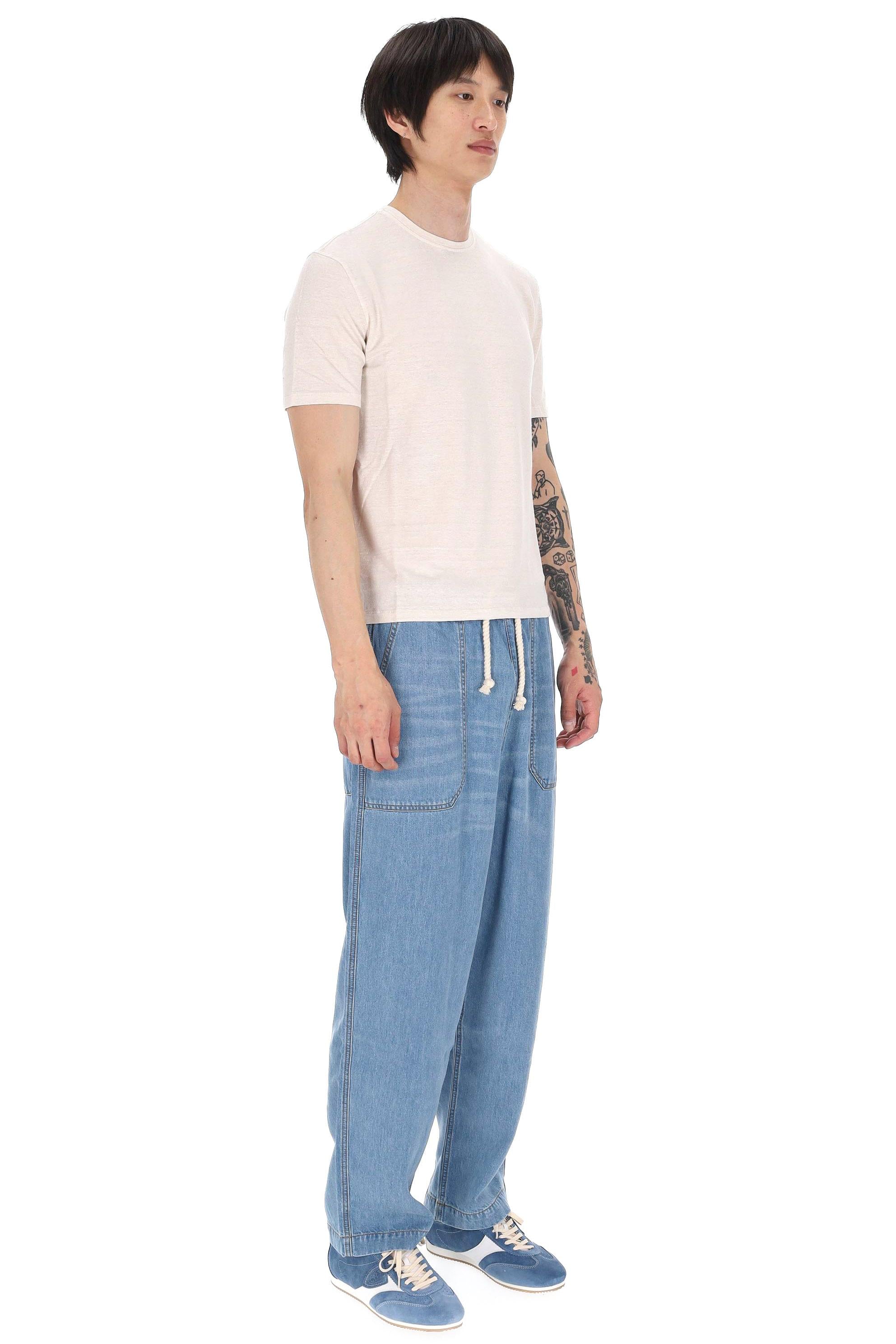 Roberto Collina T-shirt in jersey di lino MYA70021 03 