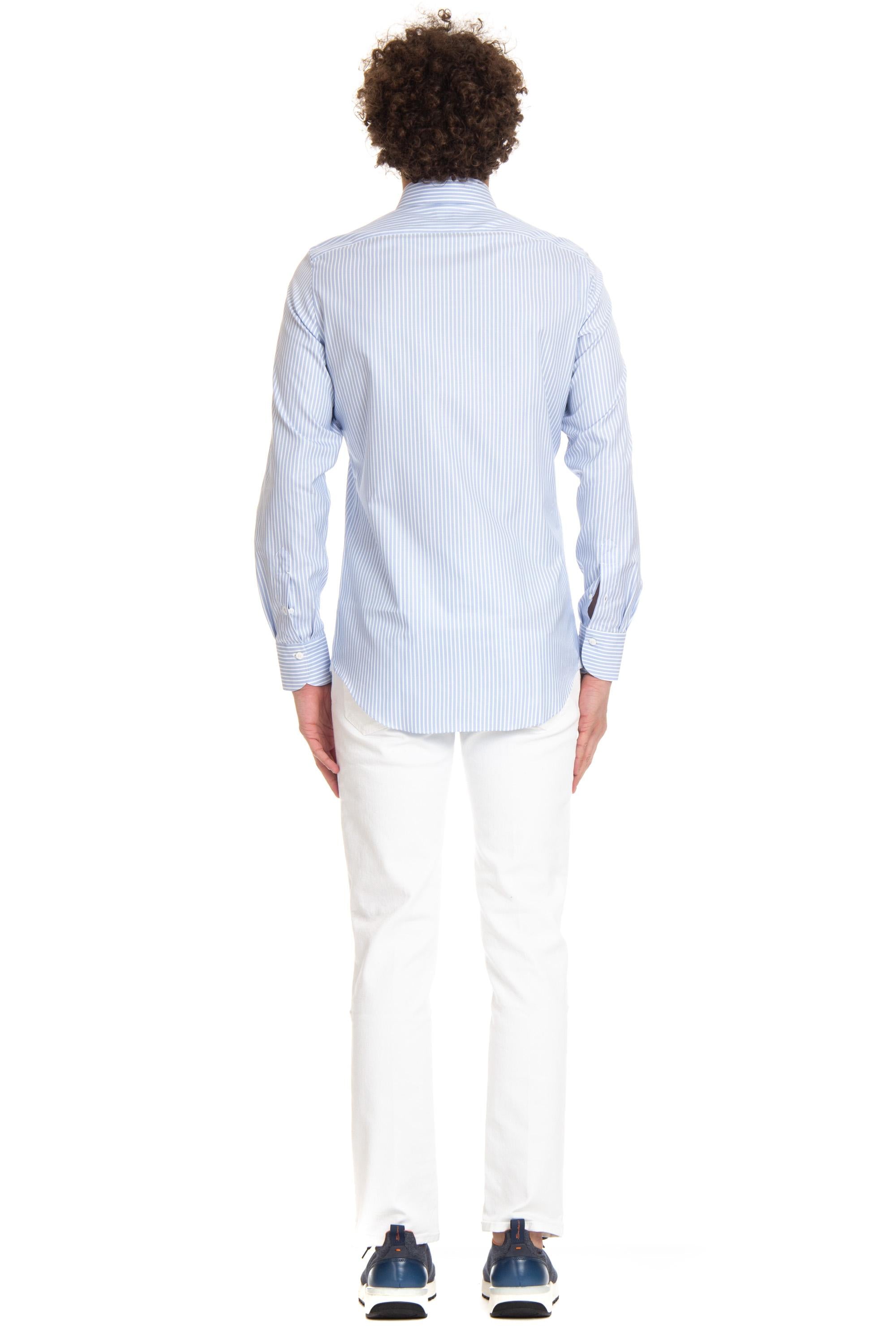 Finamore Camicia sartoriale rigata linea Milano C0328 MILANO LUIGI LZ 01 
