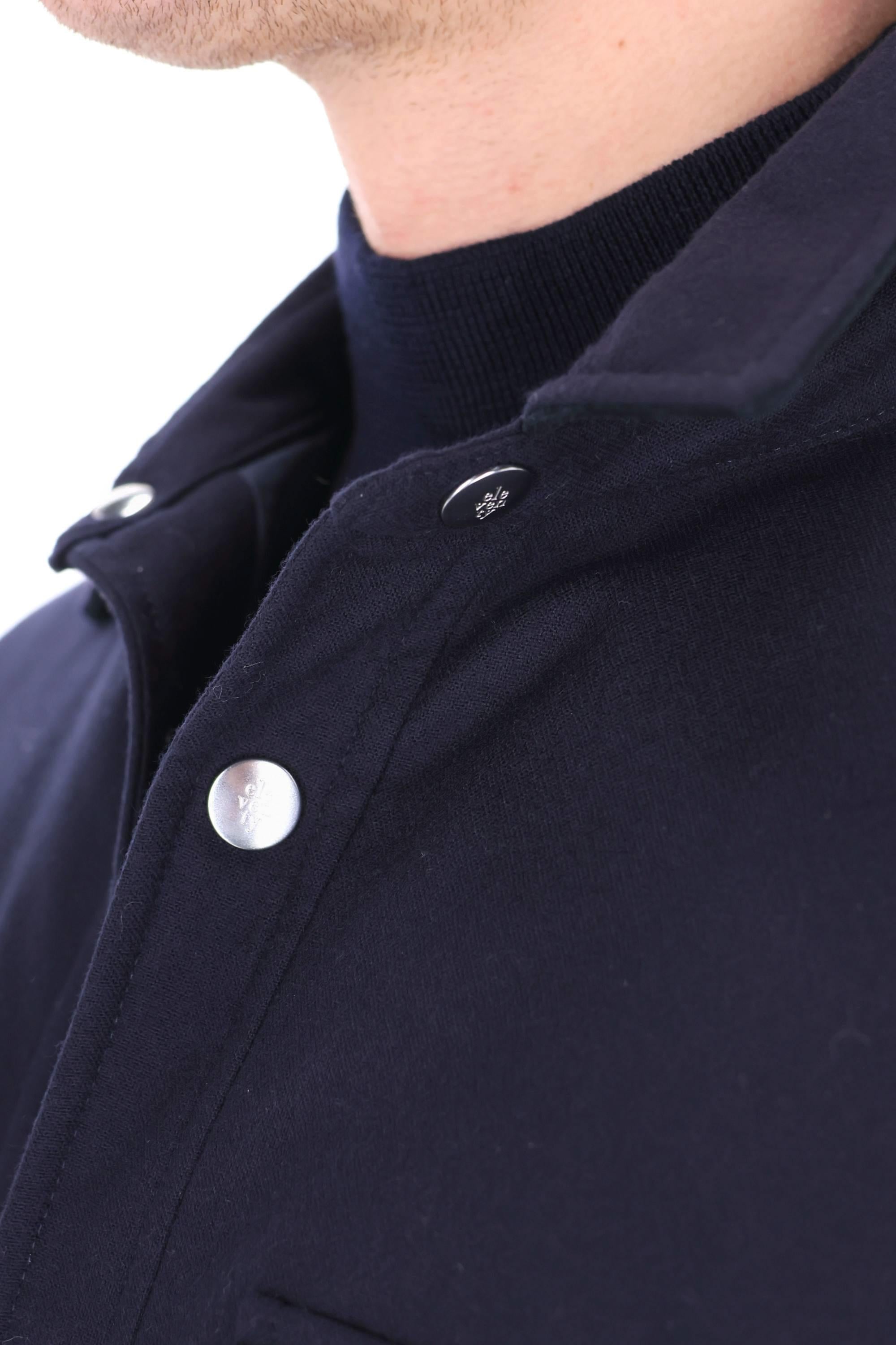 Eleventy Giubbotto in lana 14 micron con bottoni a pressione J75GBTI30 TES0H009/2 11N 