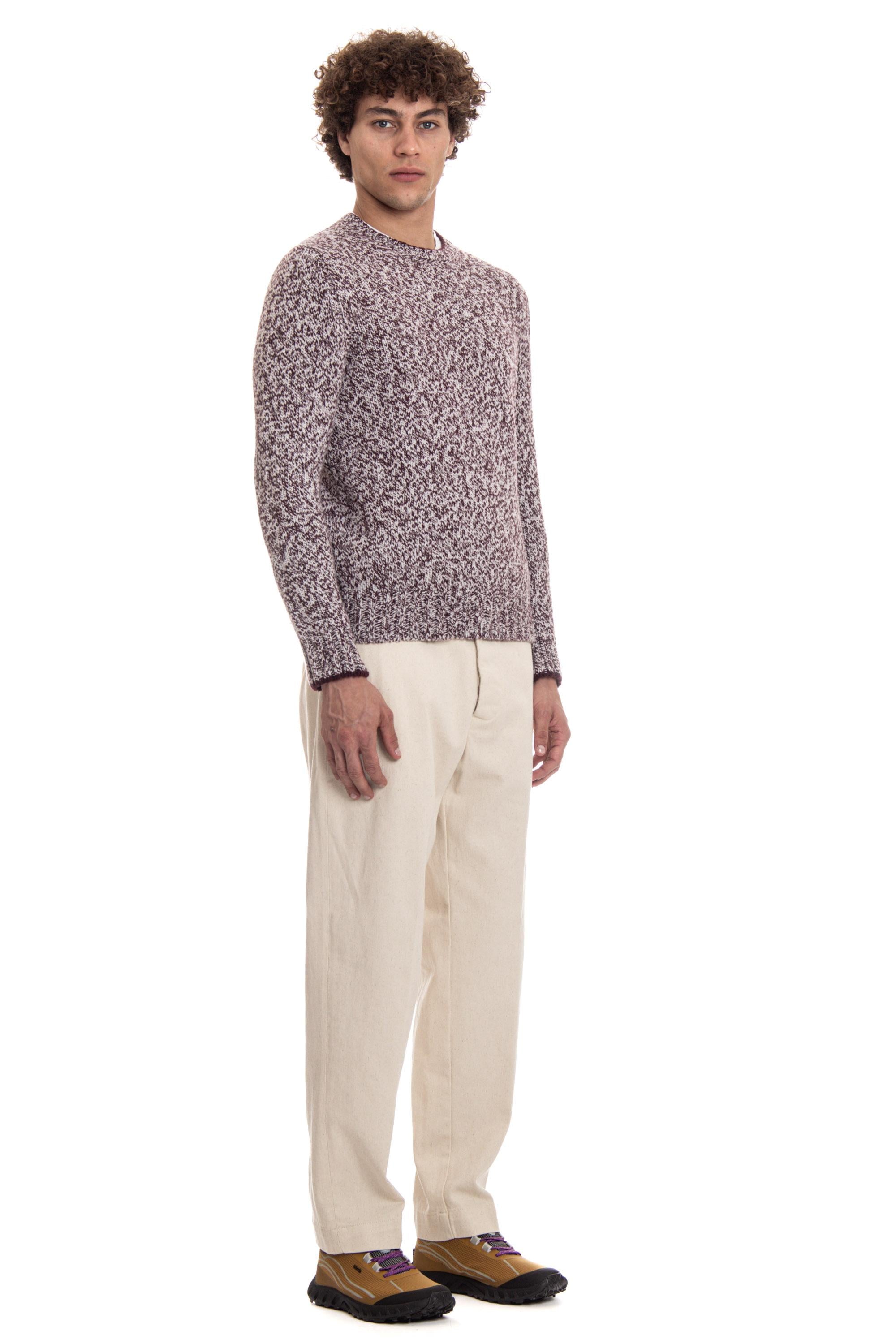Maglia girocollo in lana vergine moulinè 2570110558 0840 840 Barba 