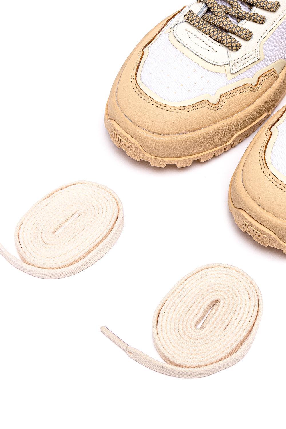 Sneaker donna in cordura e pelle modello WildPace LDLW RU02 WHT/ALMO Autry 