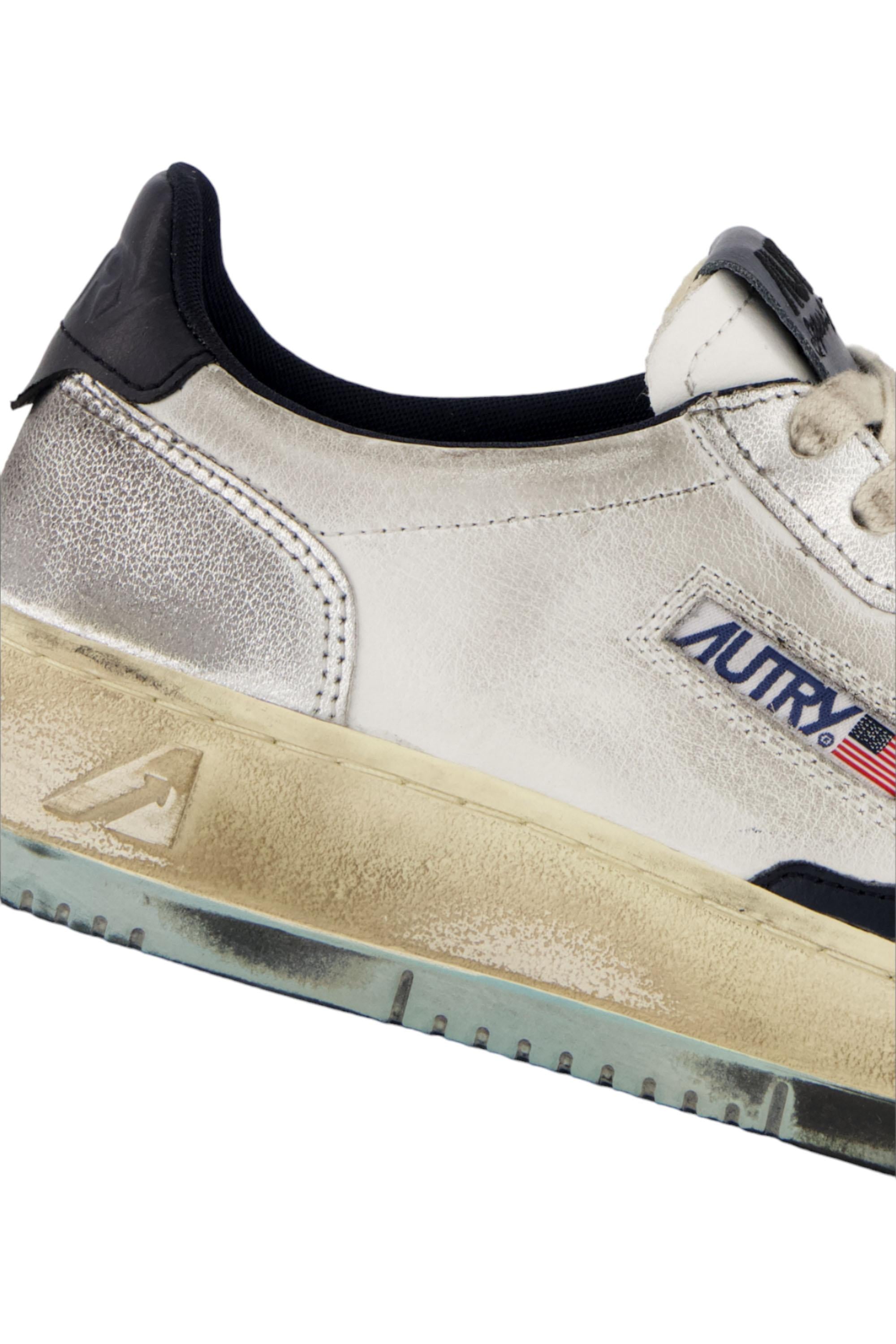 Sneaker donna super vintage in pelle AVLW NF07 SILVER/SPACE Autry 