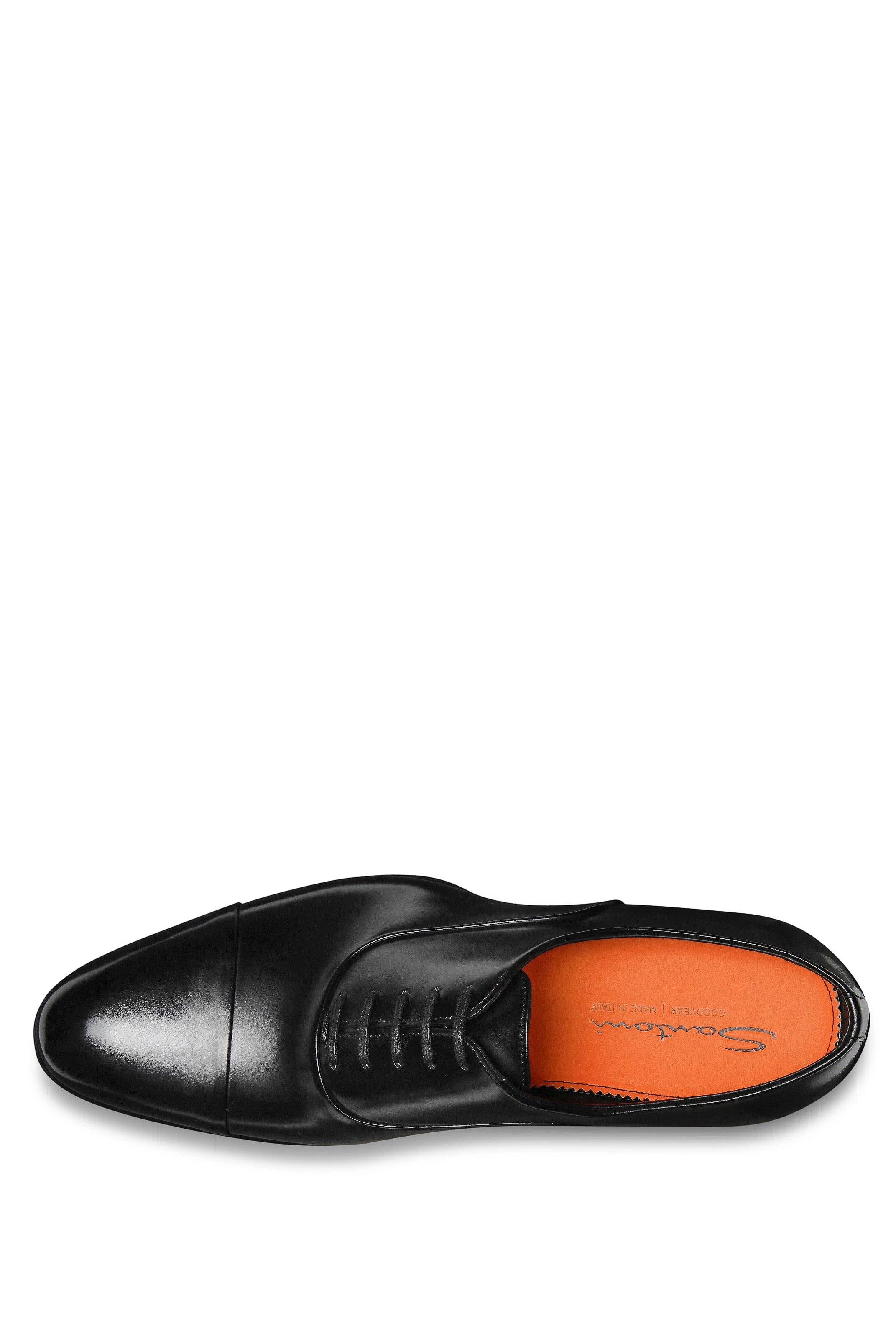 Santoni Scarpa stringata oxford in pelle anticata mod. Isaac MCCR12621MC1HVVD N01 