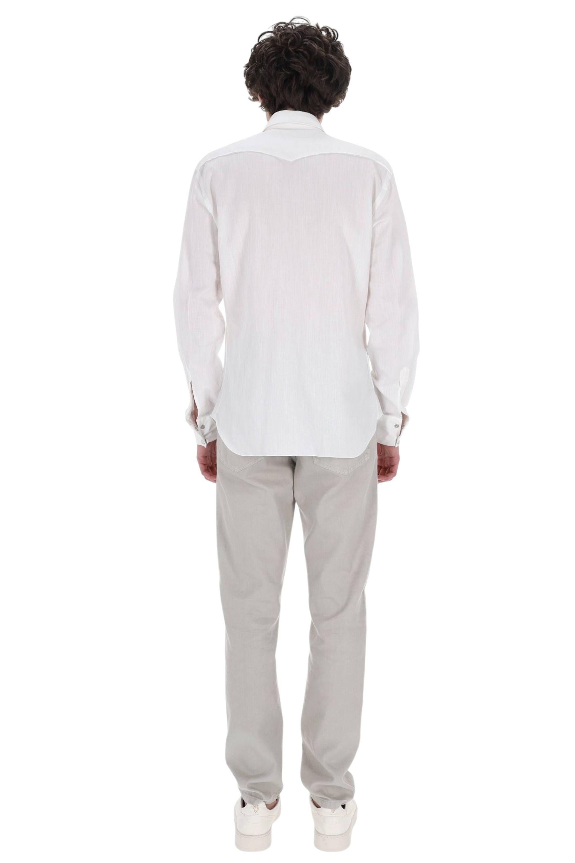 Barba Camicia texas in cotone-lino Dandylife WSU12P2054260.U 0001 