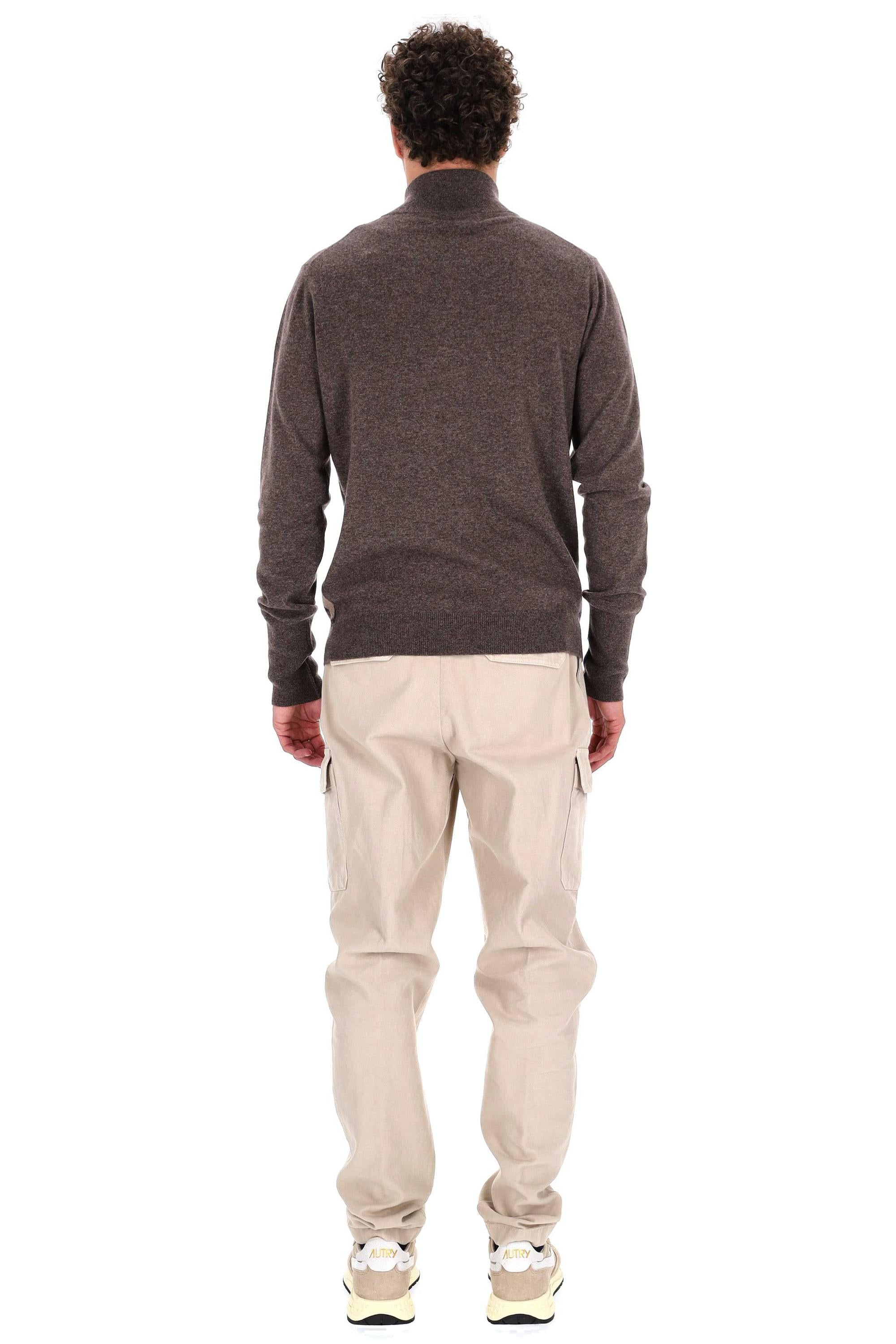 Ballantyne Maglia full zip in puro cashmere motivo argyle B2K036 12KA8 94500 