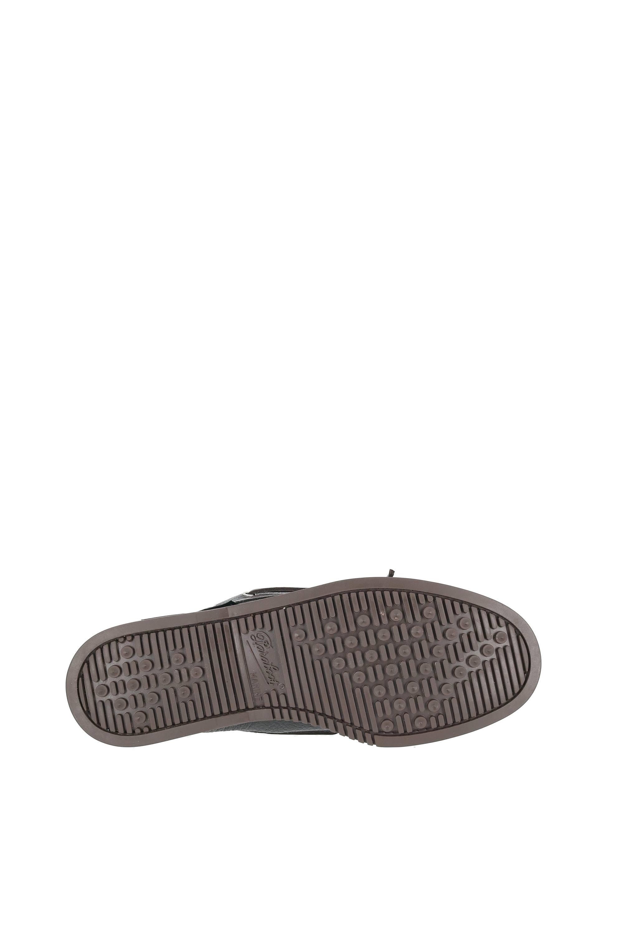 Paraboot Mocassino da barca in pelle di cervo modello Barth 780550 MARRON-CERF KAKI 