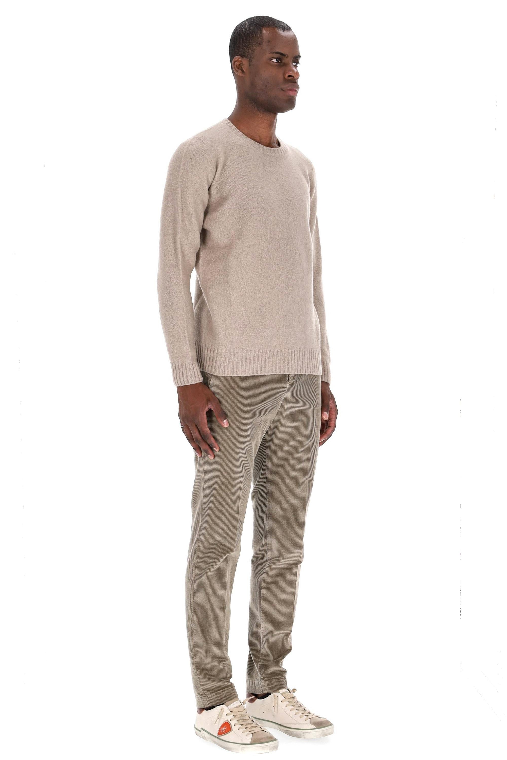 Maglia girocollo in lana garzata D8W103GLO 160 Drumohr 