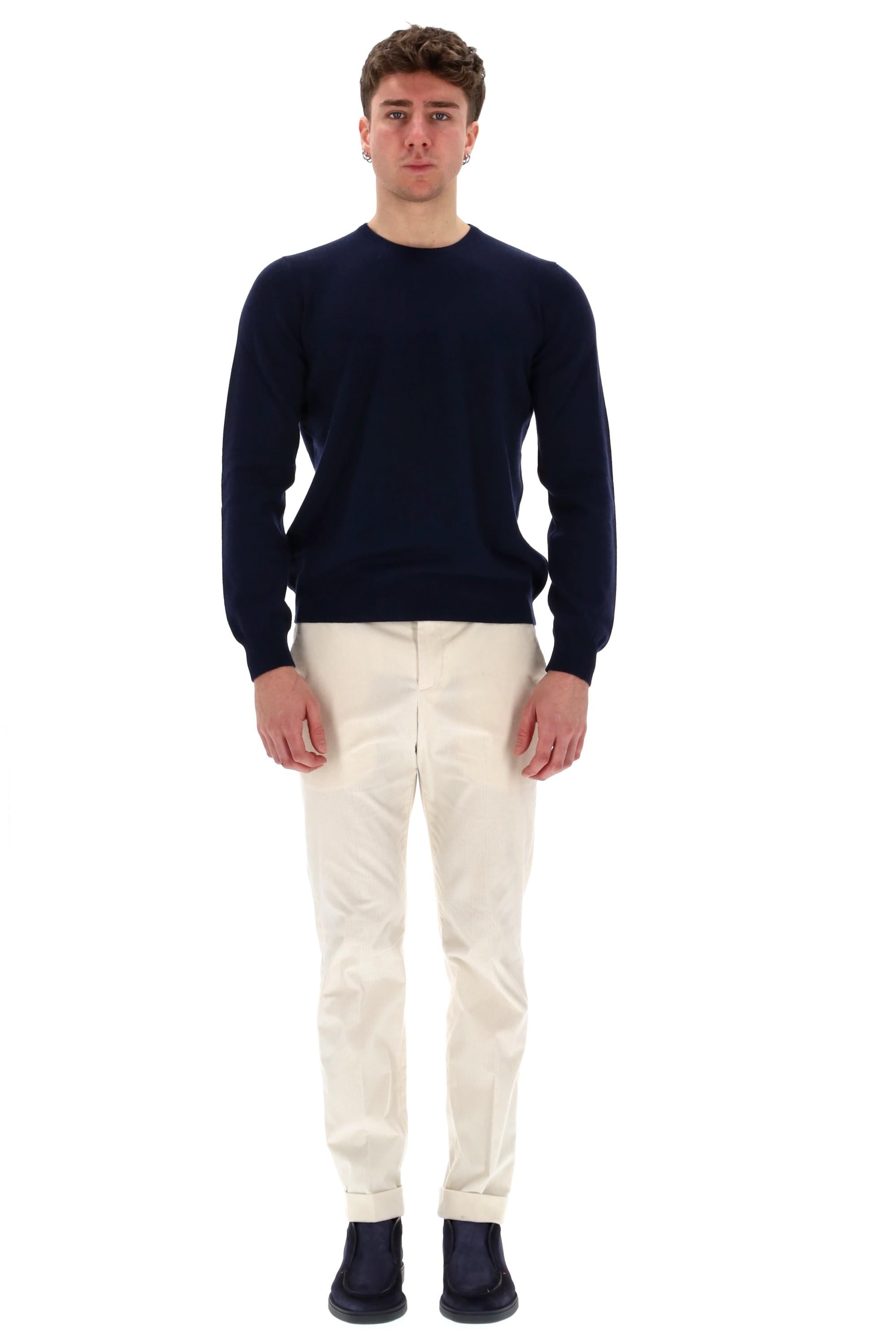 Maglia girocollo in lana-cashmere 19699 551559 595 Barba 