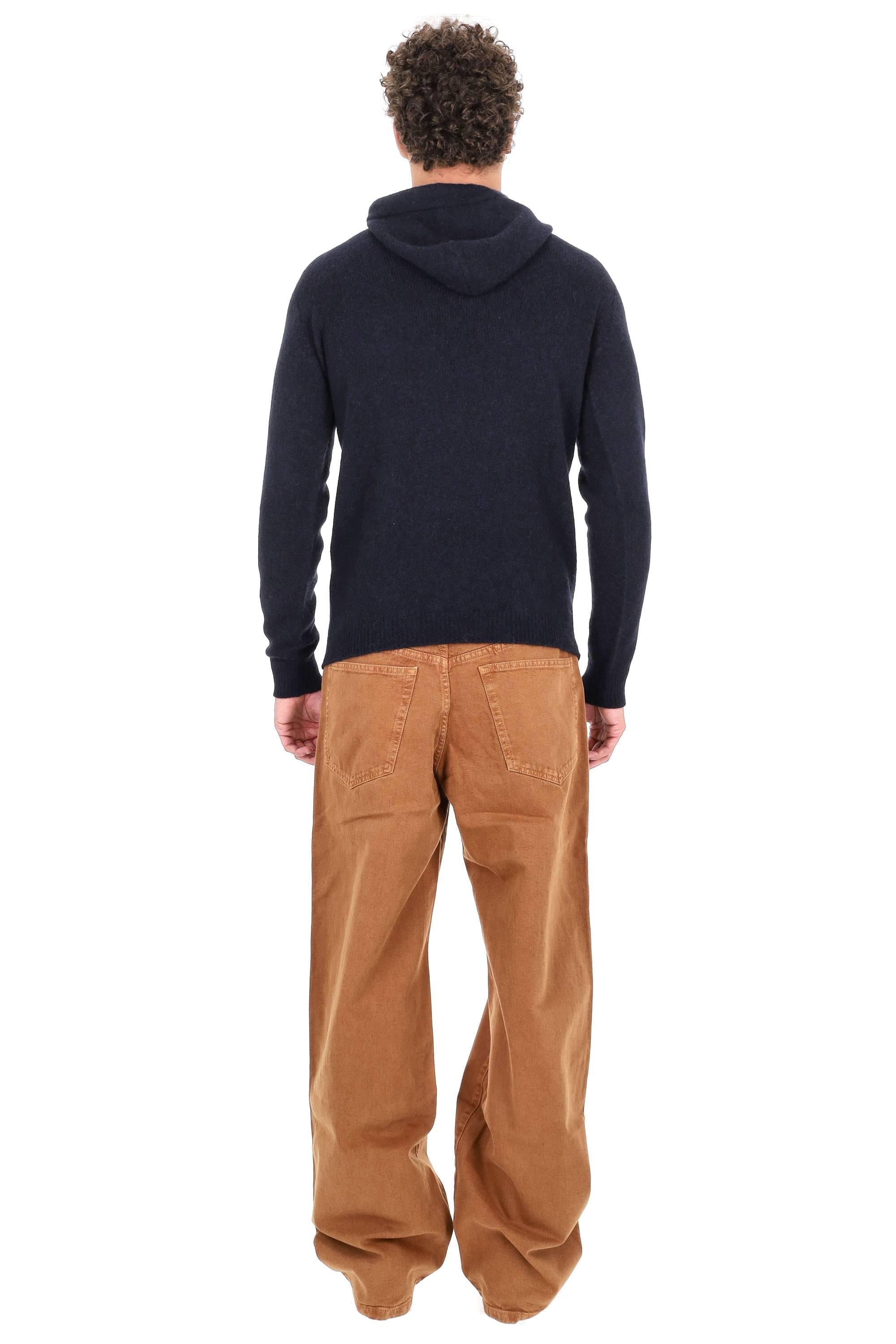 Roberto Collina Maglia con cappuccio in lana e yak 3M40007 M4010 