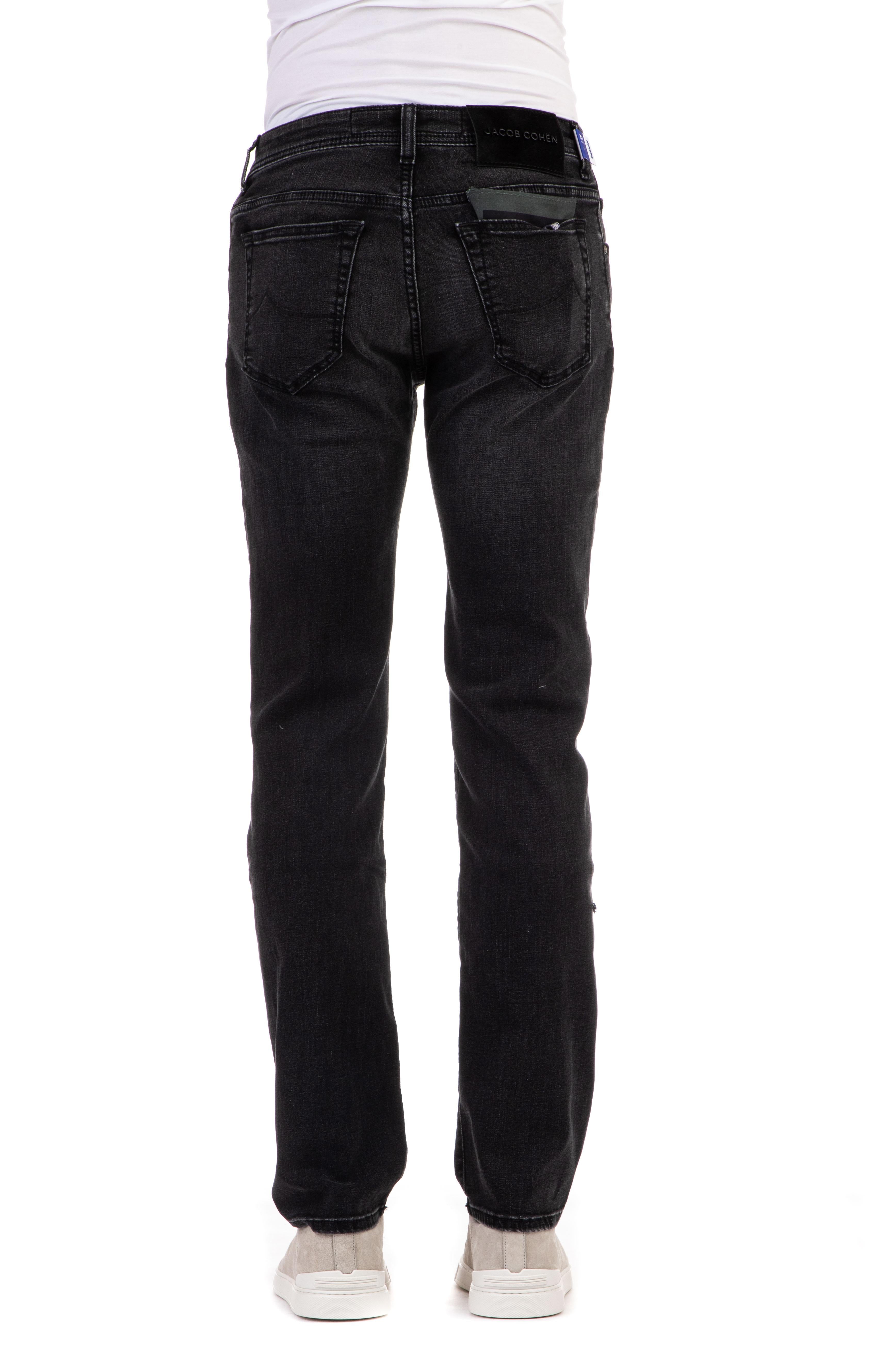 Jacob Cohen Jeans nero in cotone-modal bard fit E04-30S-3733-BARD 466D 
