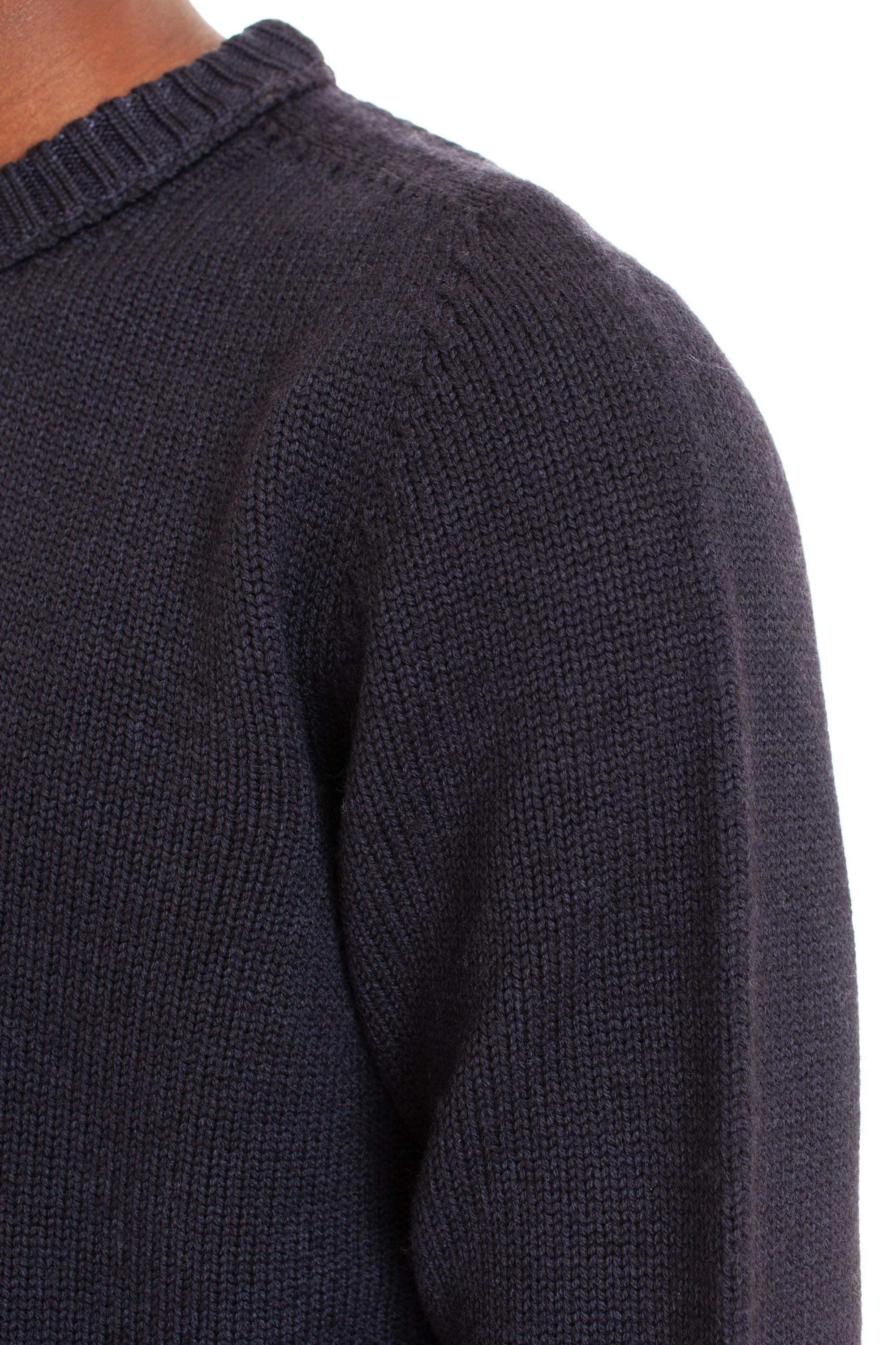 CP Company Maglia girocollo in lana vergine tintura frosted CMKN096A 006400F 888 