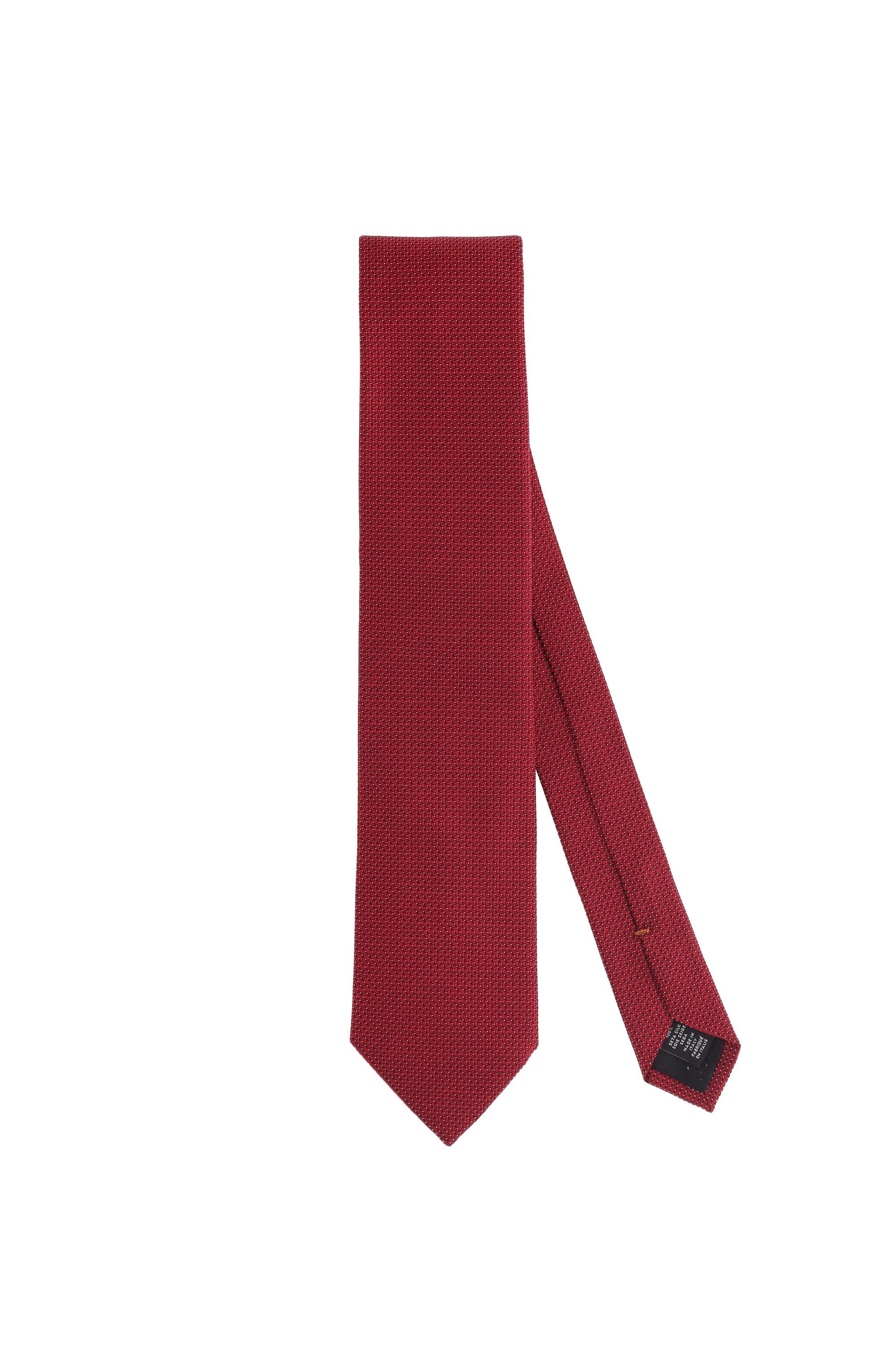 Cravatta micro fantasia in pura seta Z7D00TA7-1P8/2 RE1 Zegna 