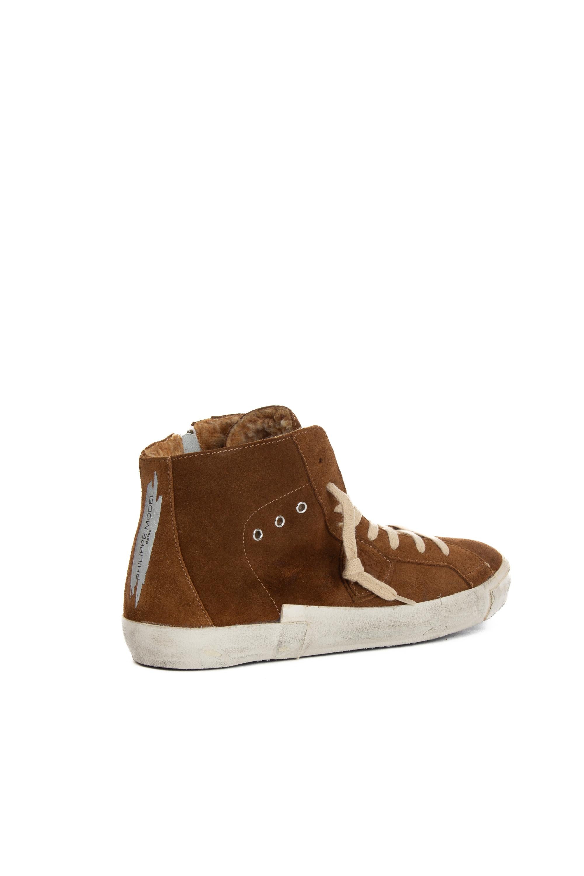 Sneaker alta in pelle scamosciata PRLU PRSX_3 DF03 Philippe Model 
