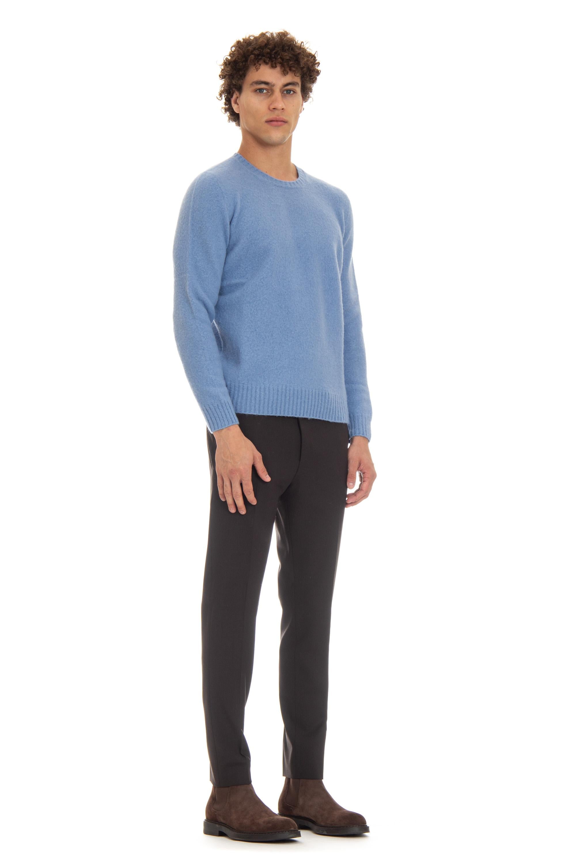 Maglia girocollo in lana di agnello garzata D8W103G.6 732 Drumohr 