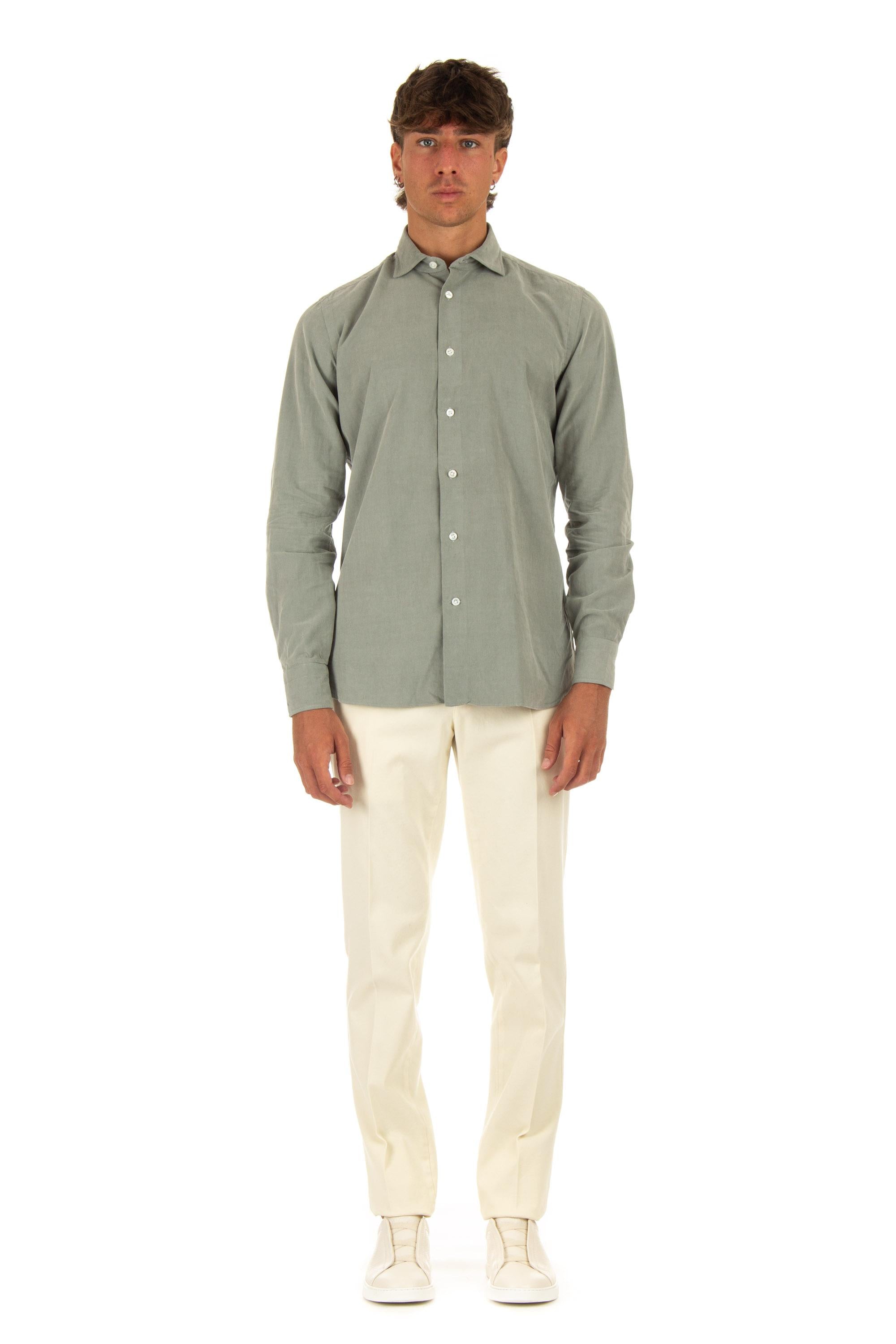 Camicia sartoriale in velluto 2000 righe 17025/2 15 Borriello 