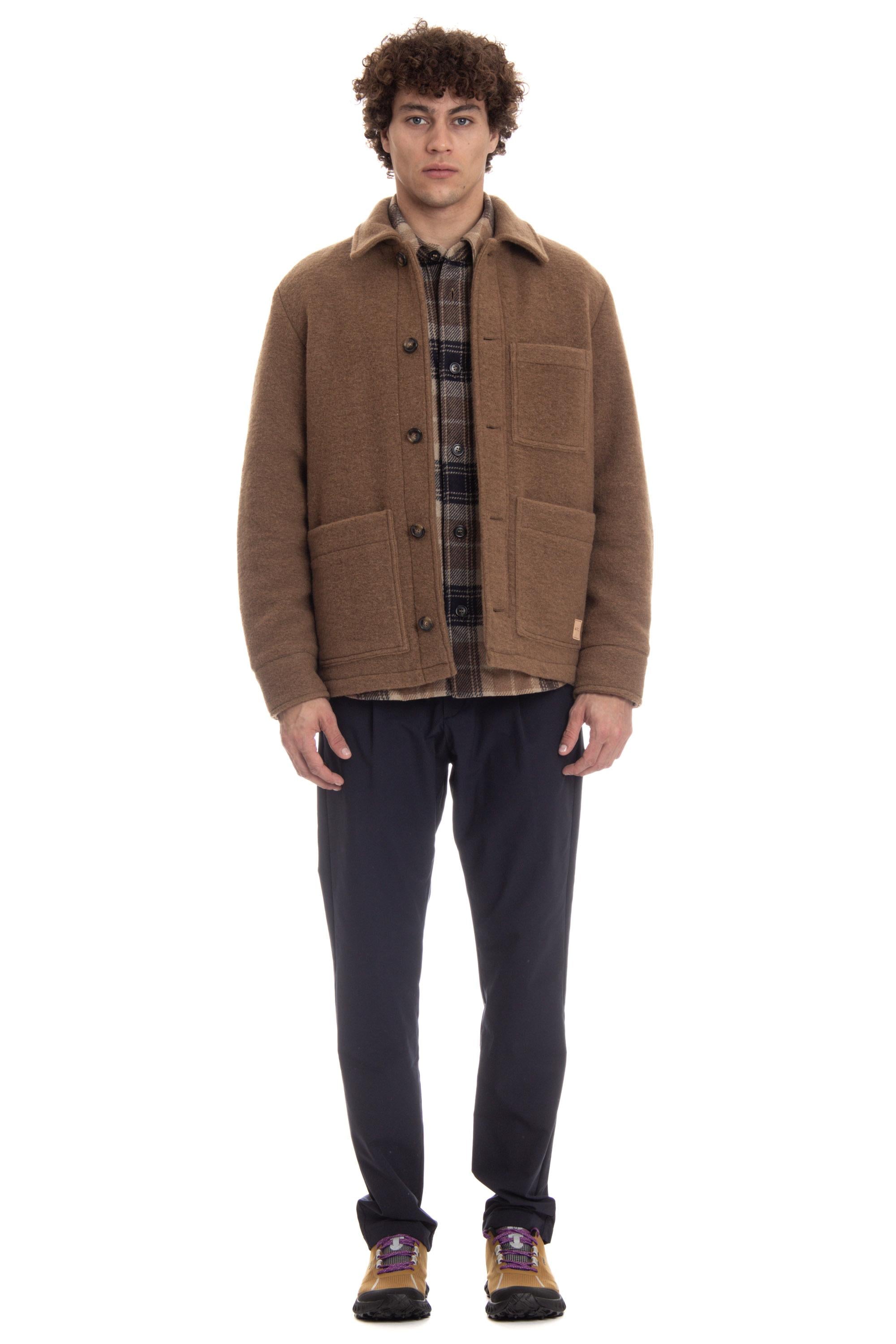 Work jacket in lana vergine mod. Emile WVBCA-H02961 CAC MARRON GLACE A.P.C. 