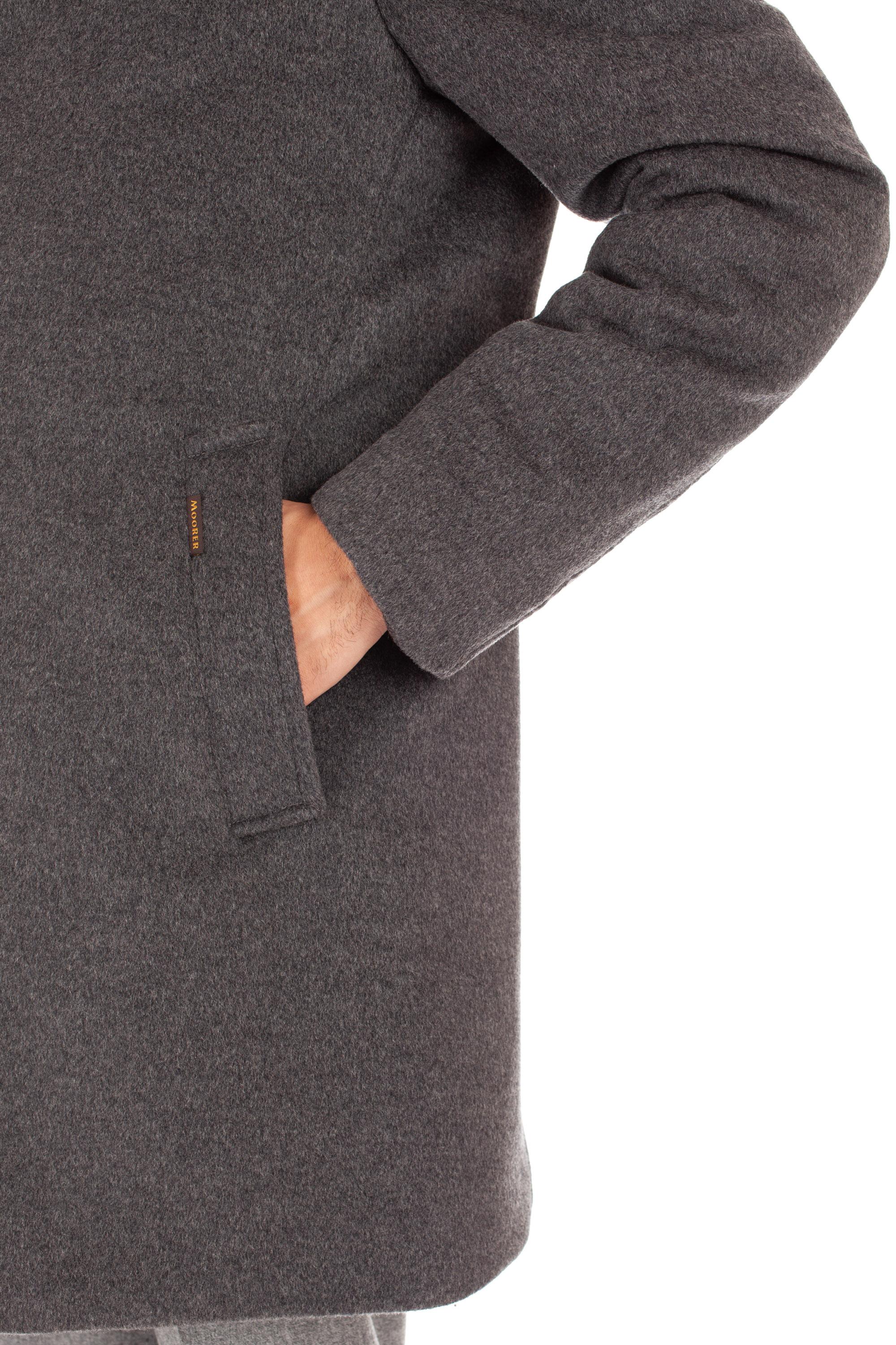 Cappotto in lana imbottito in piuma con collo in castorino Bond-Fur-Le BOND-FUR-LE U0111 Moorer 