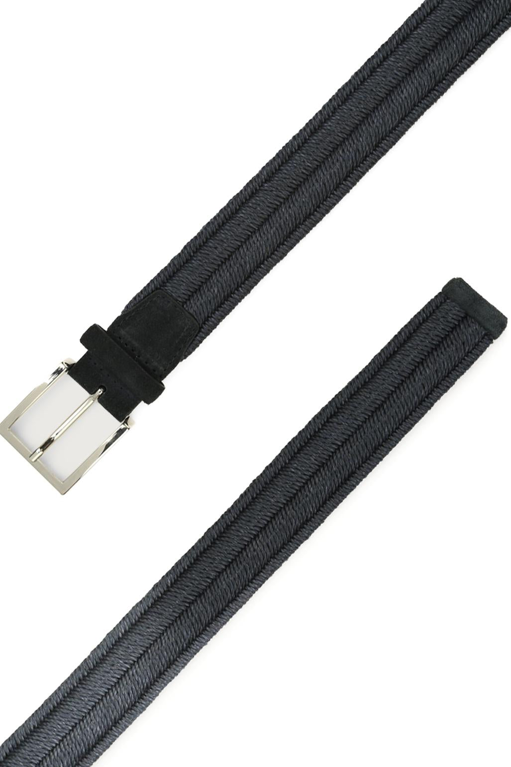 Orciani Cintura intrecciata stretch in tessuto U07369_ROP/2 NOTTE 