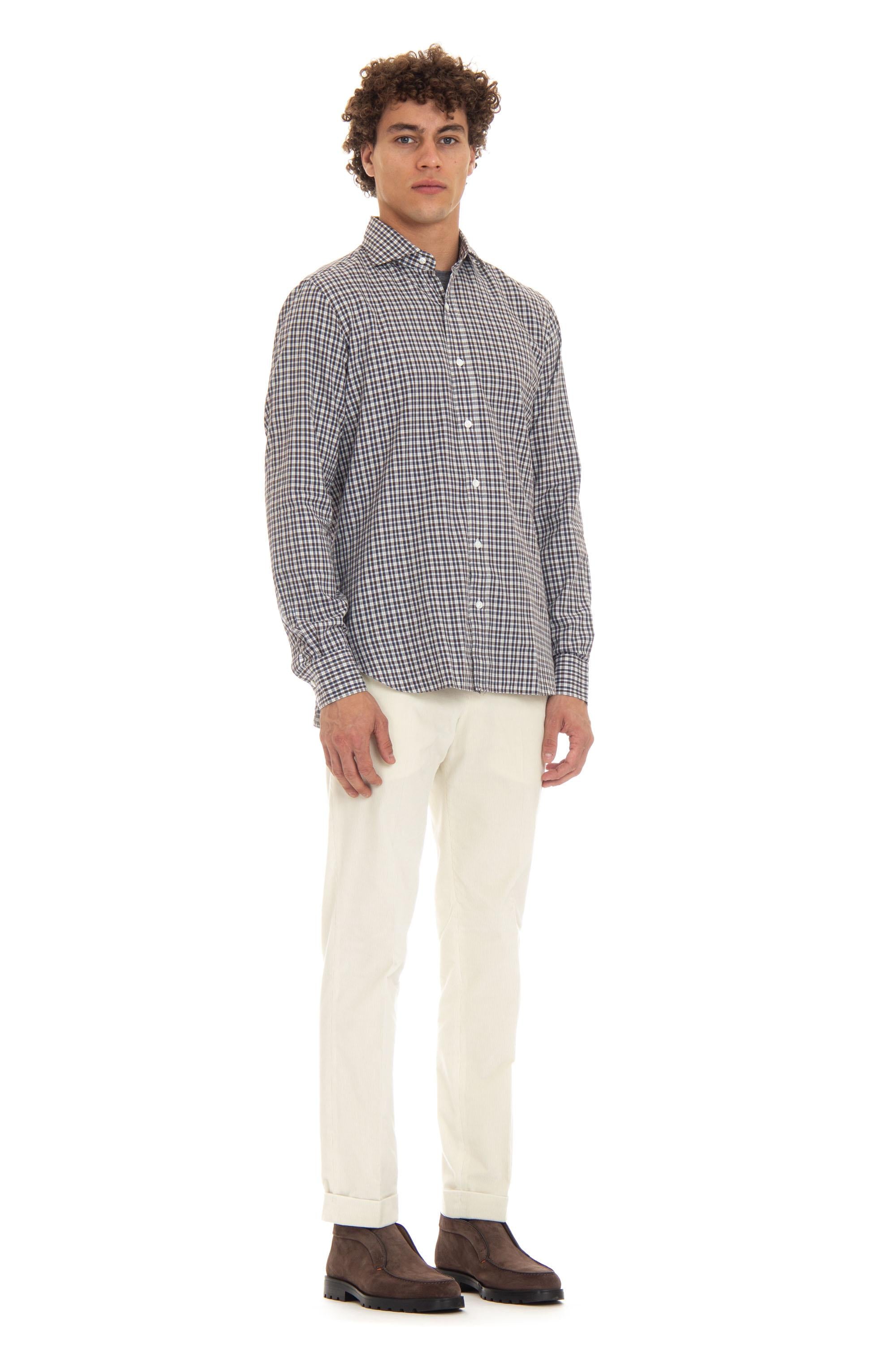 Camicia micro quadretto linea Dandylife LFU13P0144013.X 0001 Barba 