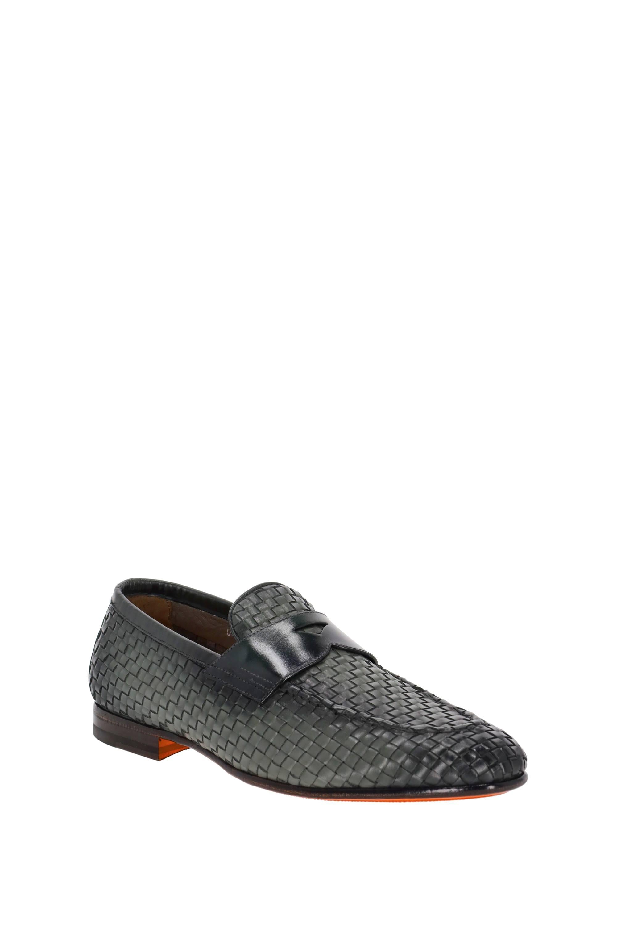 Santoni Mocassino ad intreccio mod. Carlos MCNC13903LA3SWNC V34 