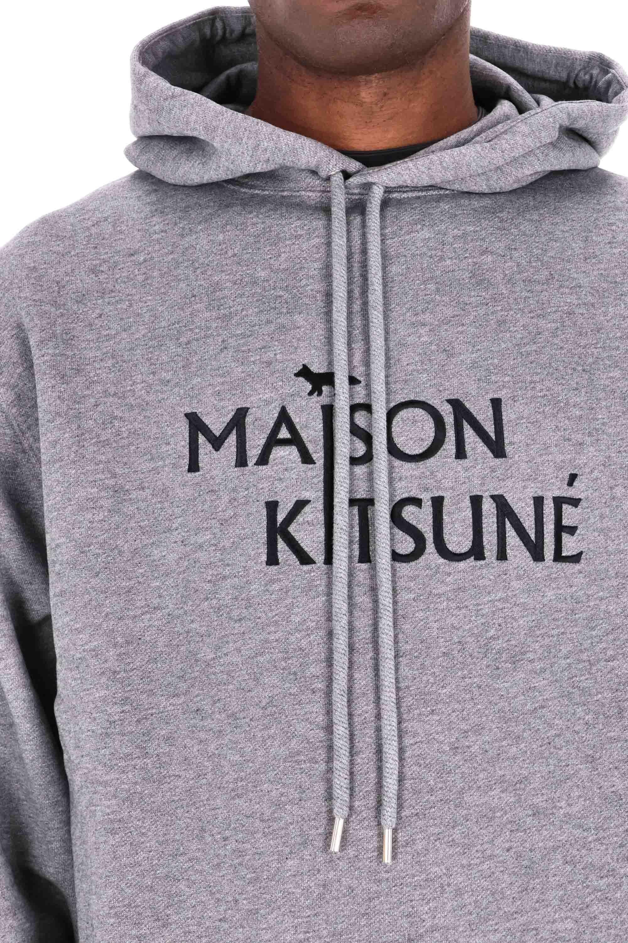 Felpa logo con cappuccio PM00701KM0341 H131 Maison Kitsuné 