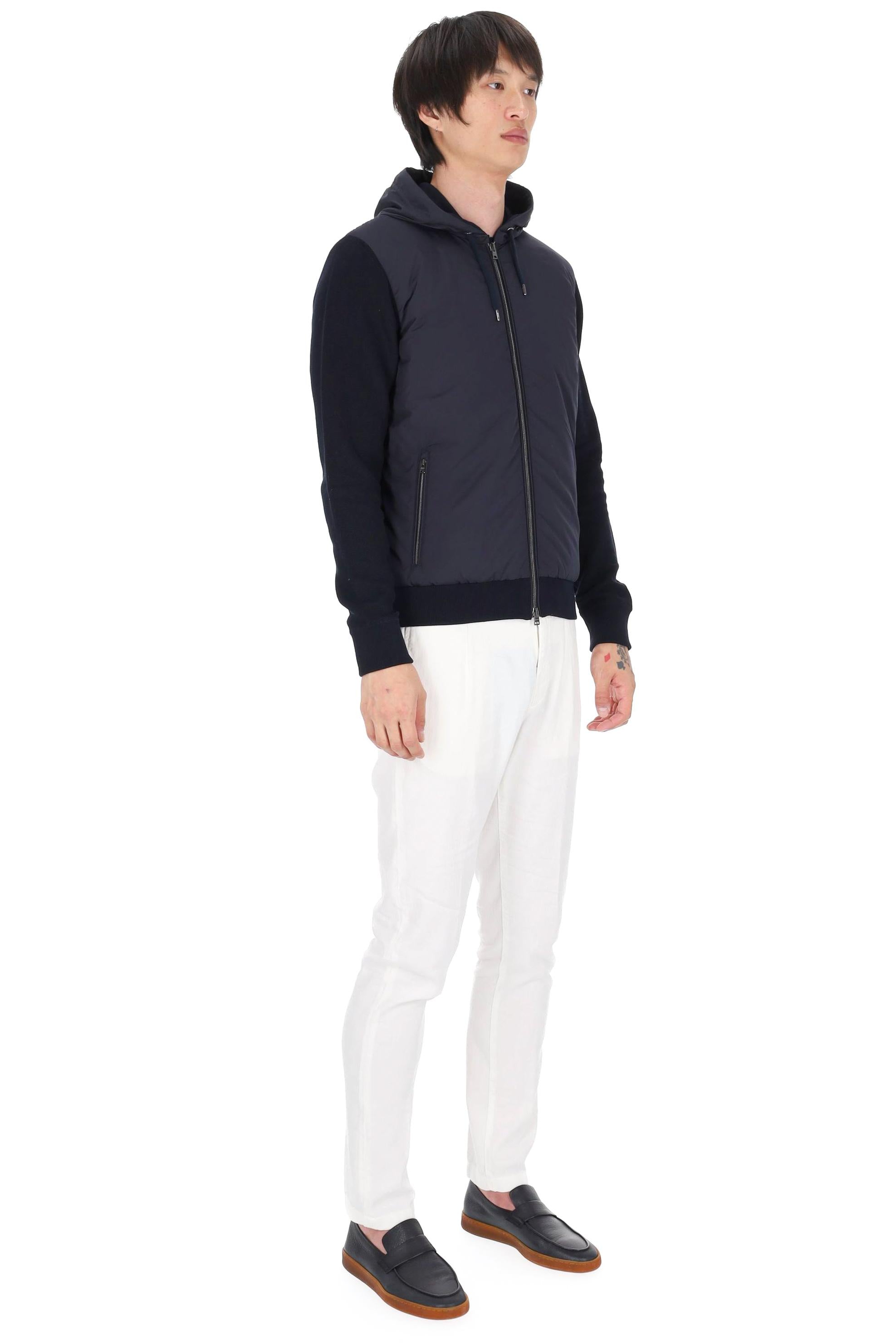 Herno Giubbino bomber bimateriale MC000168U 9201 