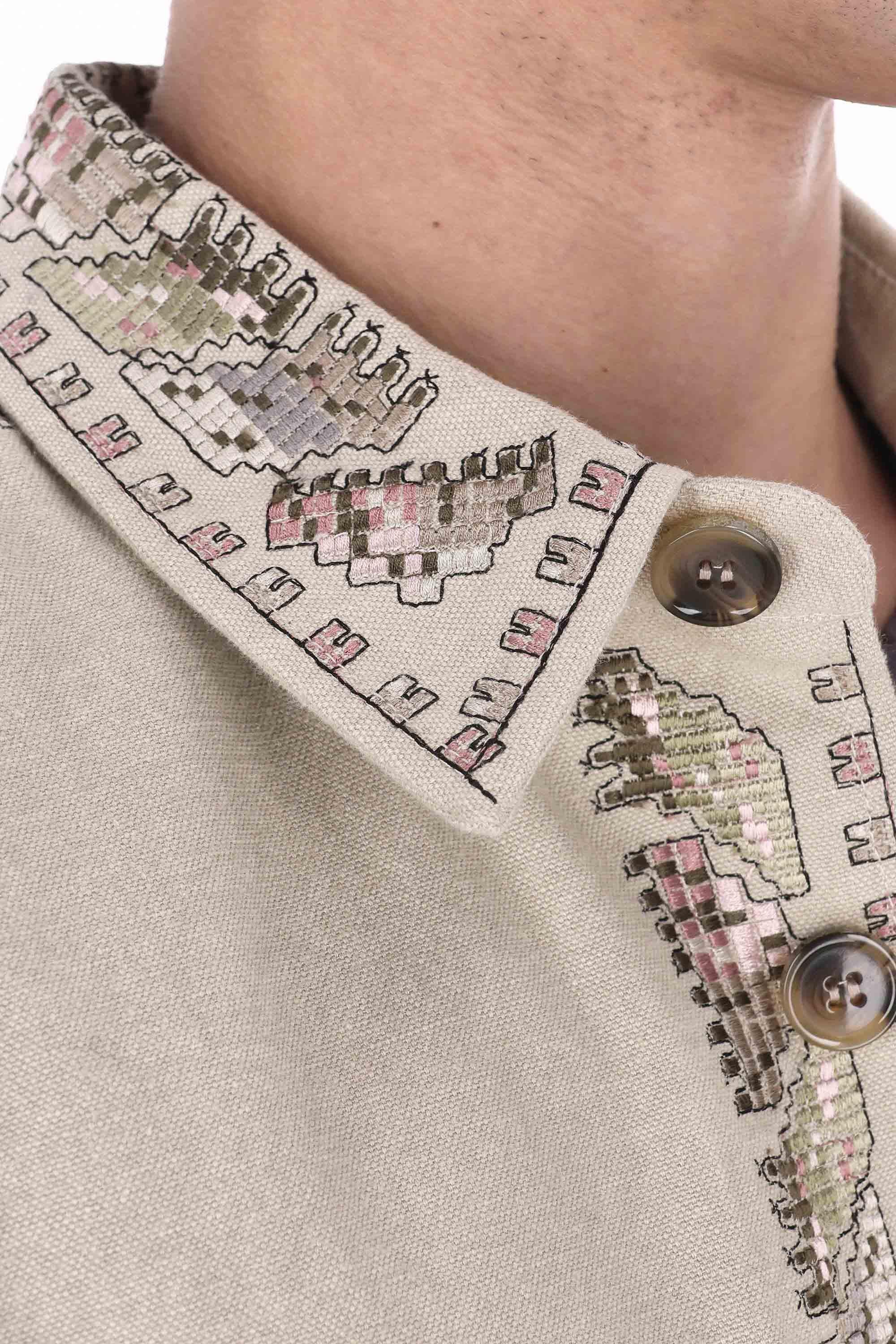 Isabel Marant Overshirt ricamata over fit VE0588HA-C3I03H 23EC 