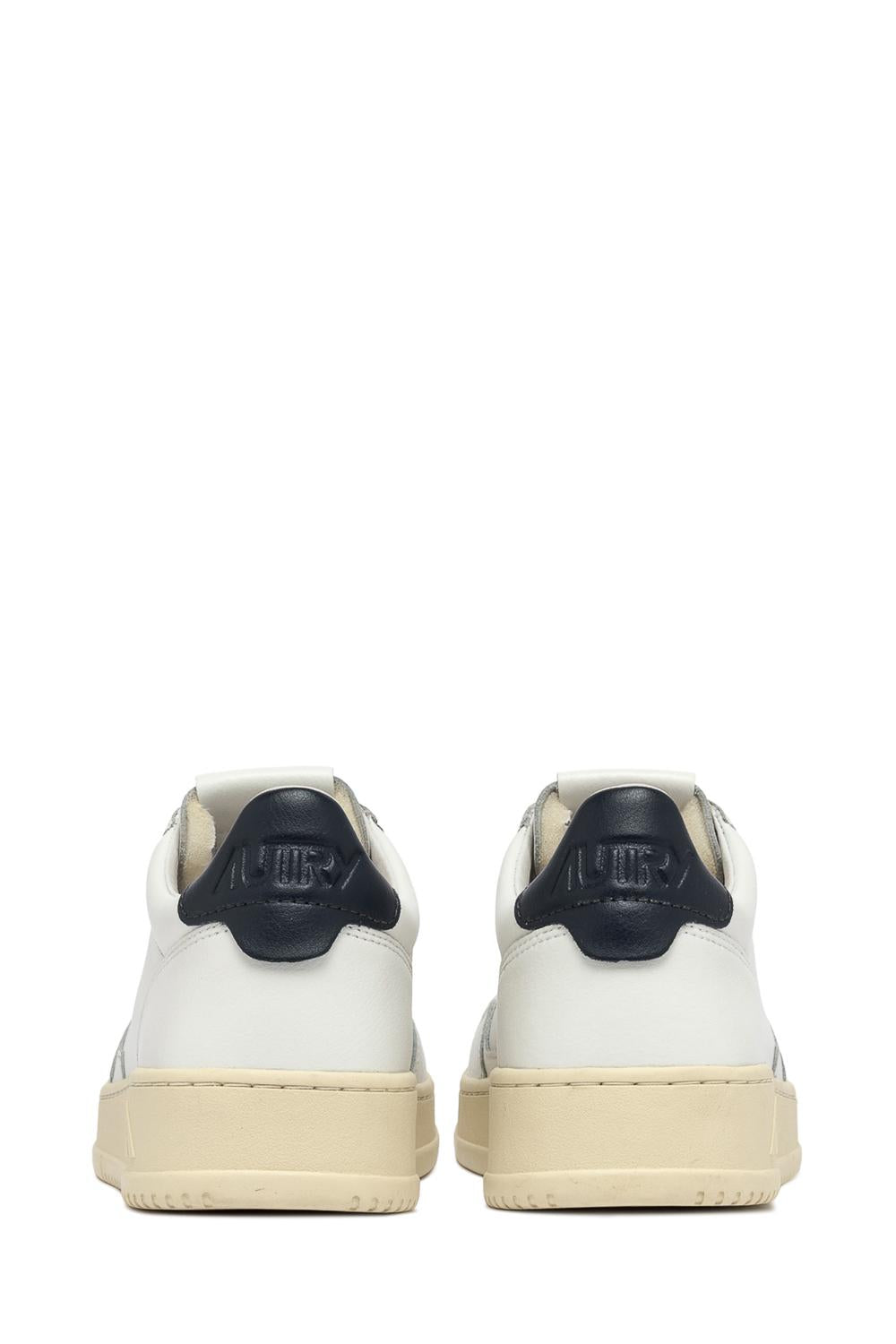 Autry Sneaker Medalist in pelle talloncino blu AULM - LL12 WHT/SPACE 