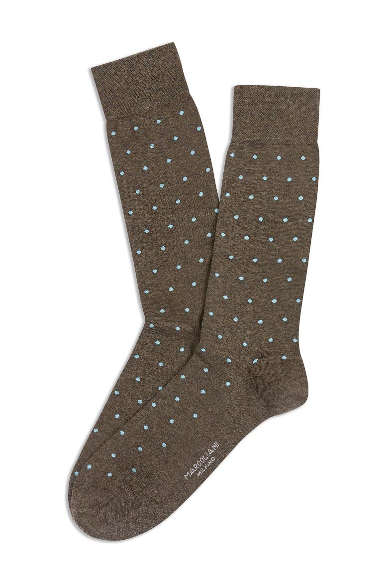 Calze Full Color in cotone a pois MAR2776L/2 096 Marcoliani 