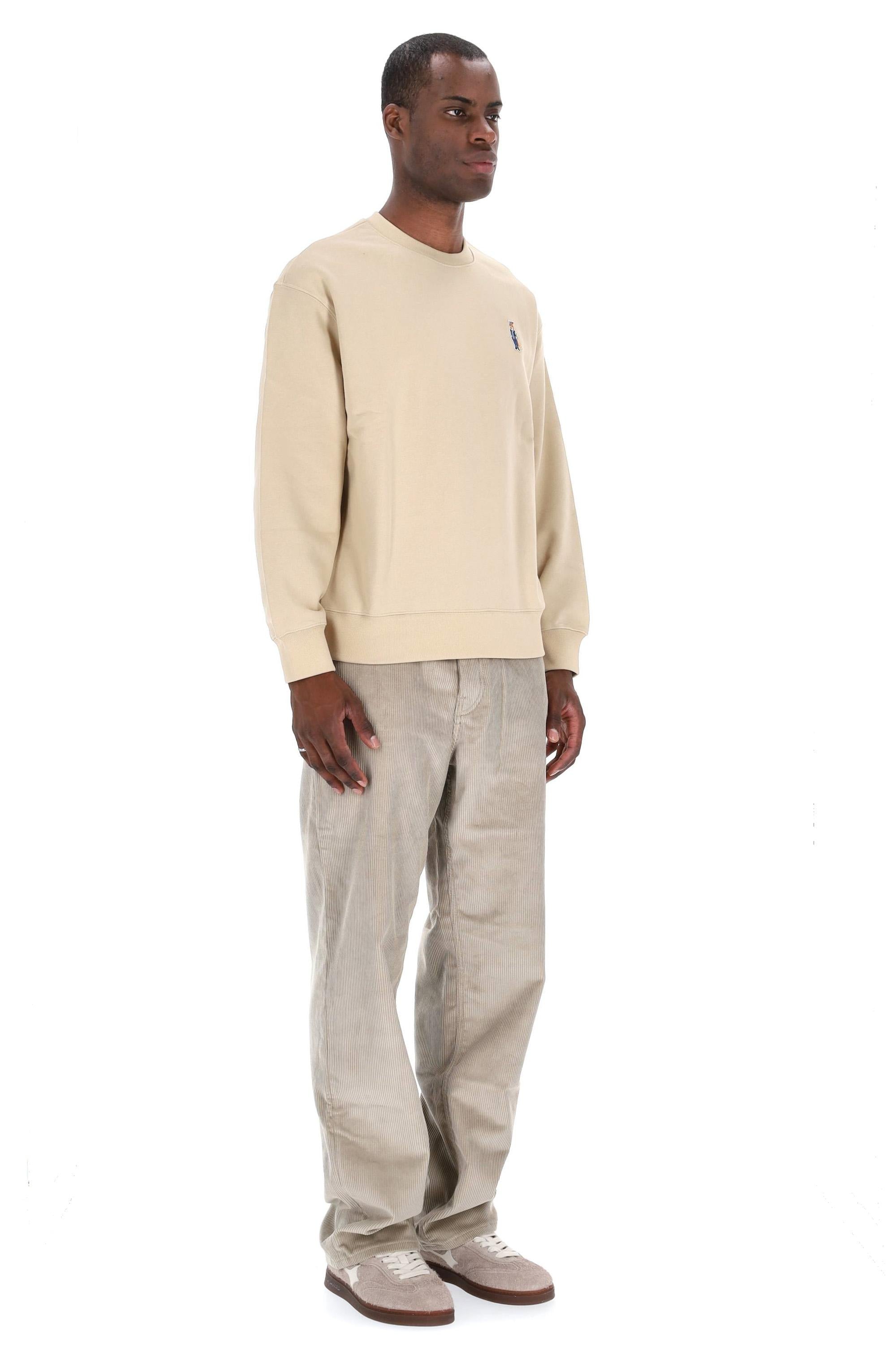 Felpa girocollo fox regular fit PM00310KM0341 0335 Maison Kitsuné 
