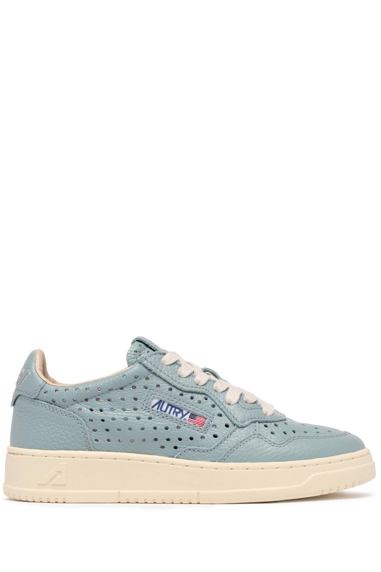 Autry Sneaker donna Medalist in pelle traforata AULW FA02 AZURE 