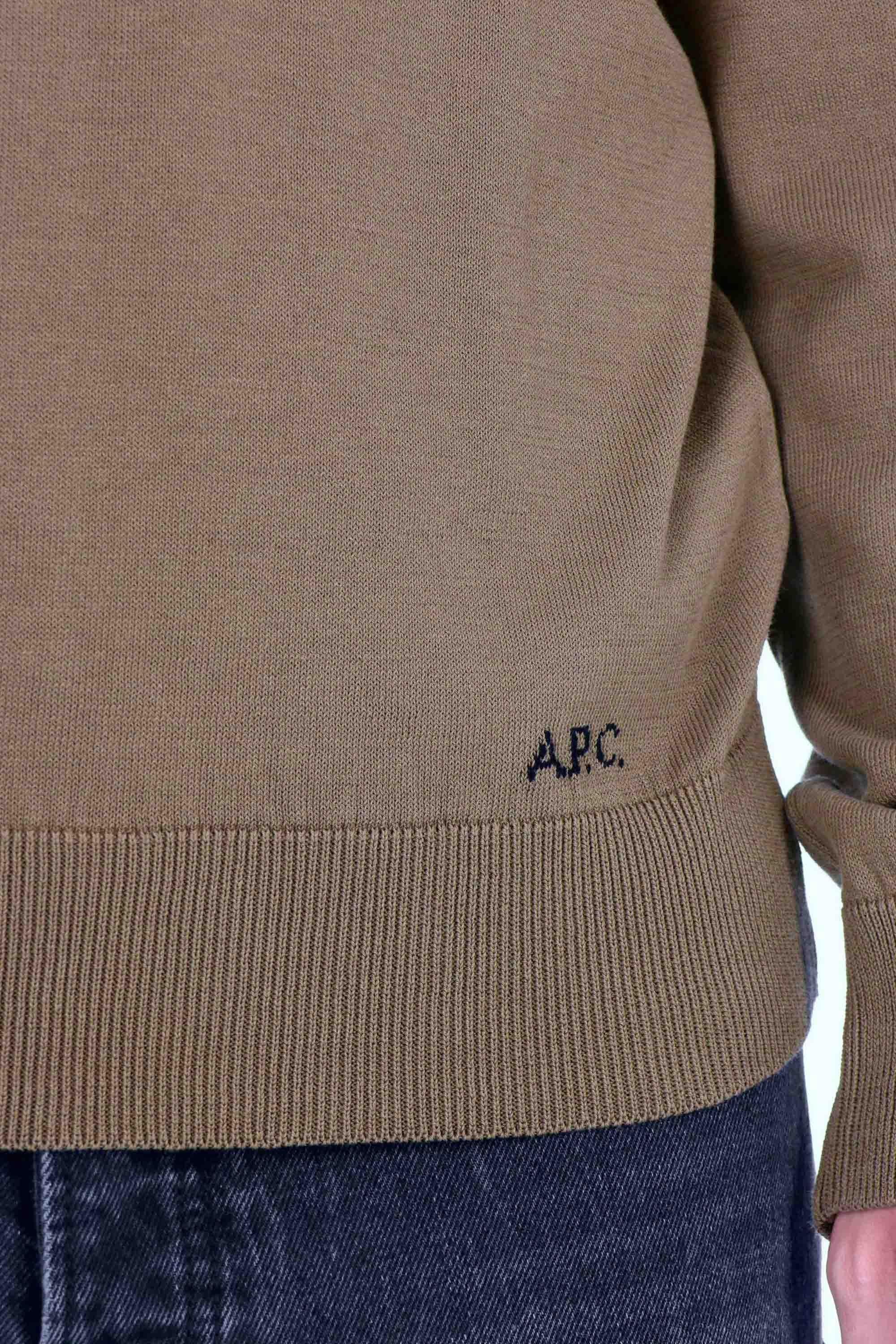 A.P.C. Maglia girocollo in cotone COHMC-M27908 JMA-KAKI 