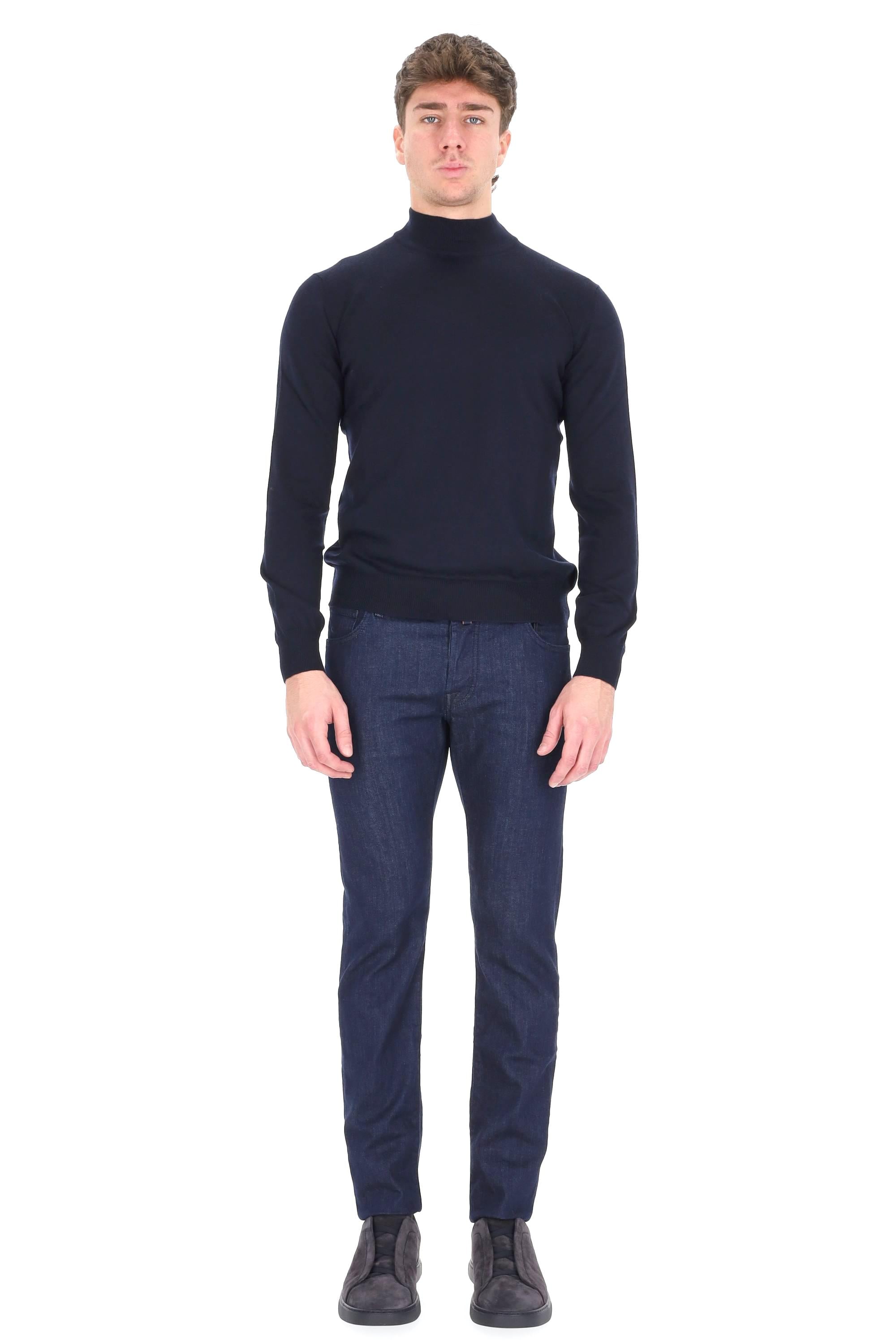 Tagliatore Maglia lupetto in lana merino extrafine mod. Lionel PWI25-01 25I226/4 598 